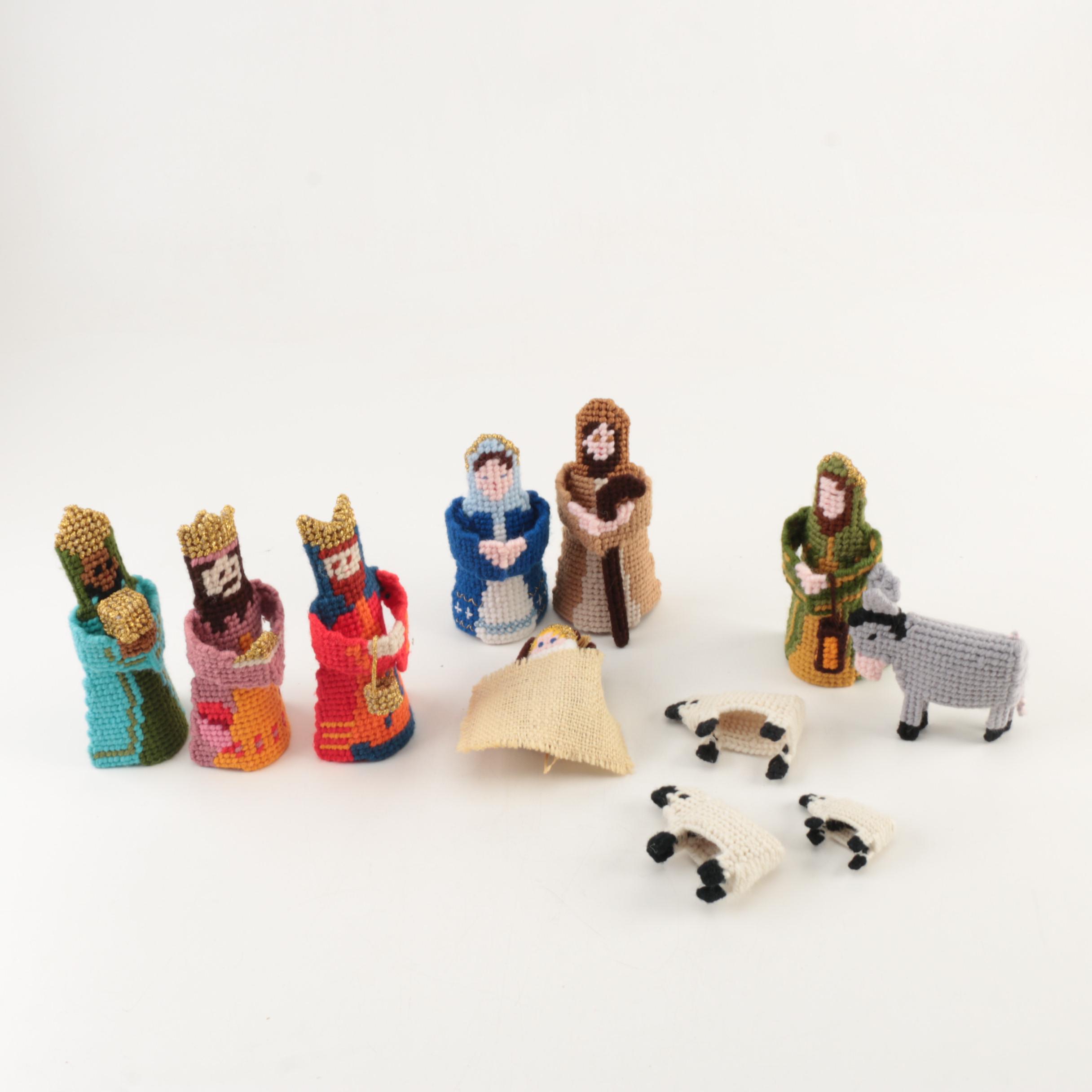 Needlepoint Nativity Set