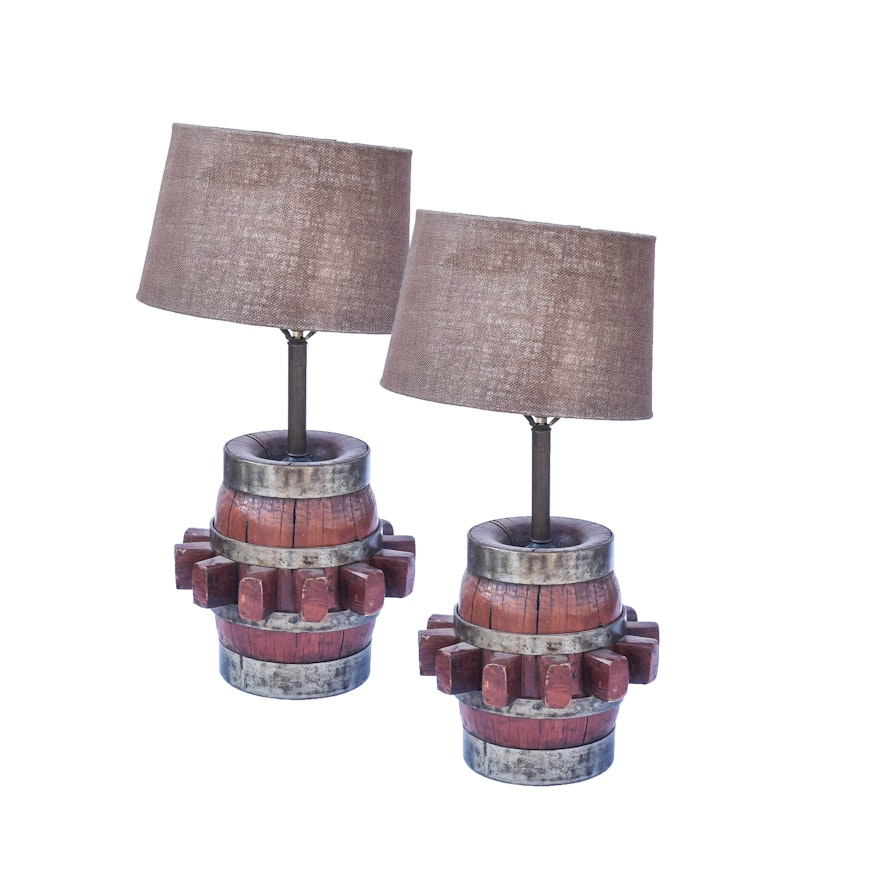 Vintage Western Themed Table Lamps