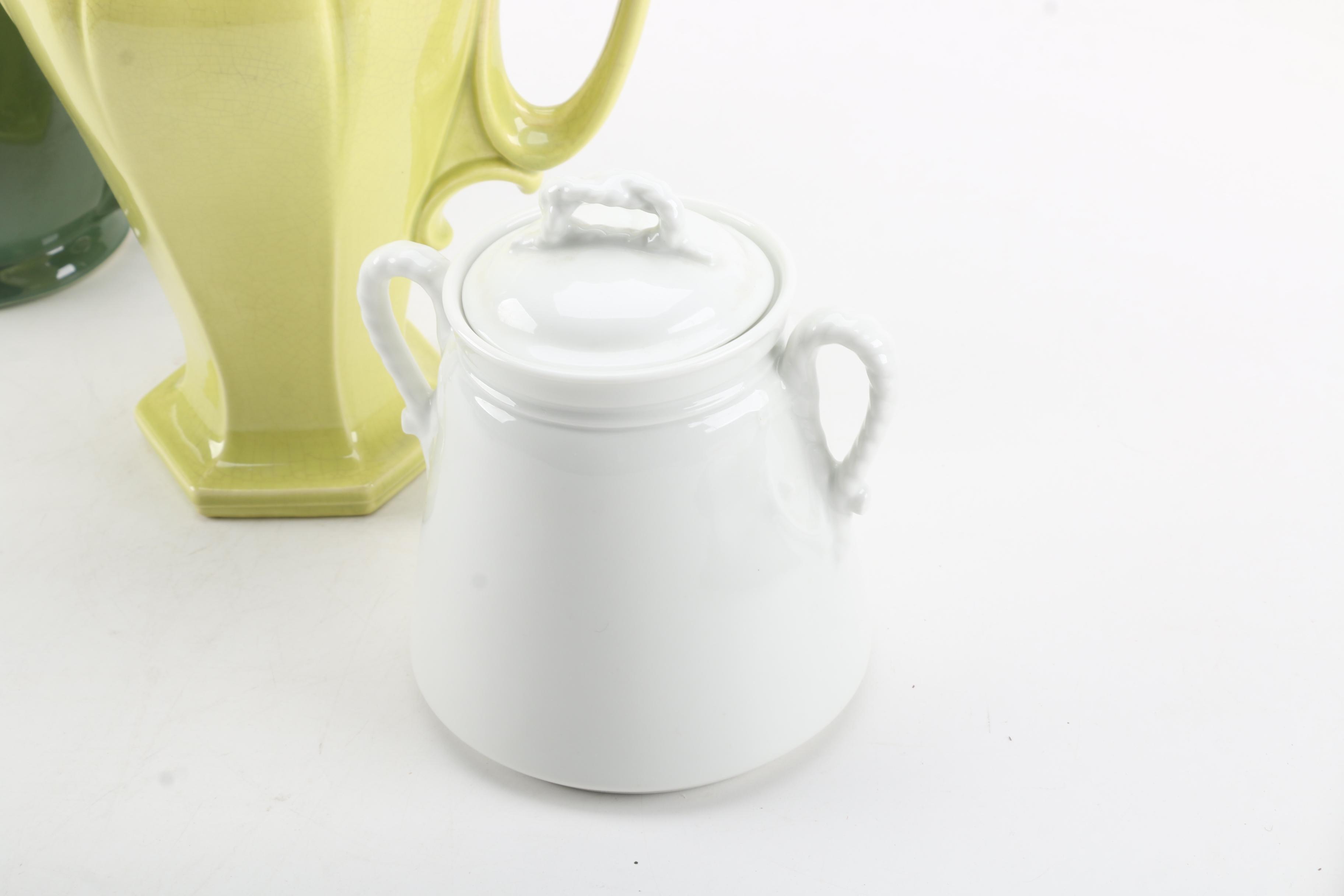 Ceramic and Porcelain Vessels Featuring Haviland & Co.