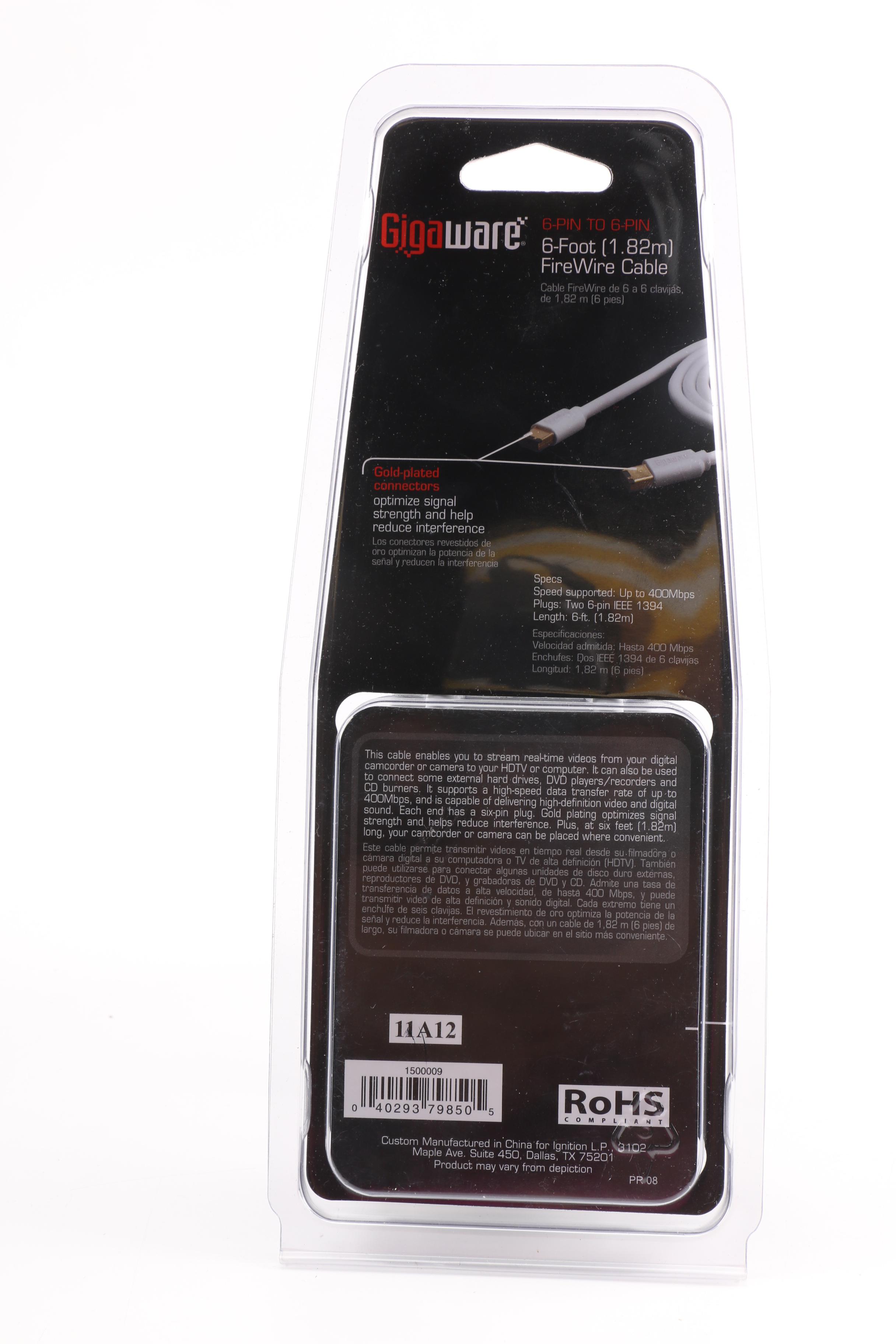 Assorted Gigaware Cables and Adapters