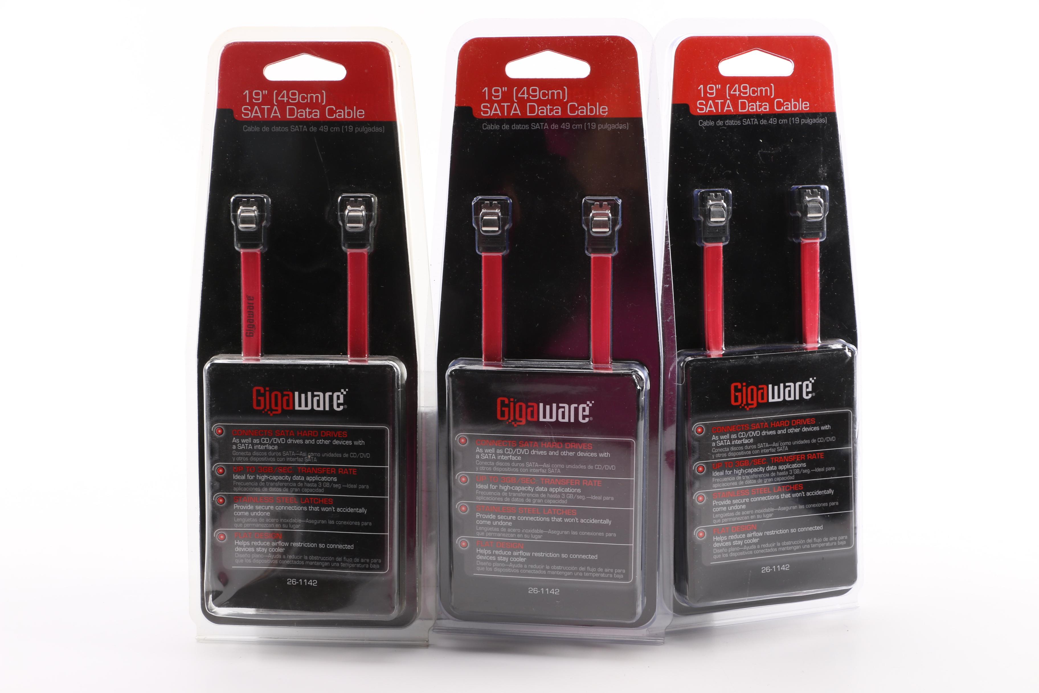 Assorted Gigaware Cables and Adapters