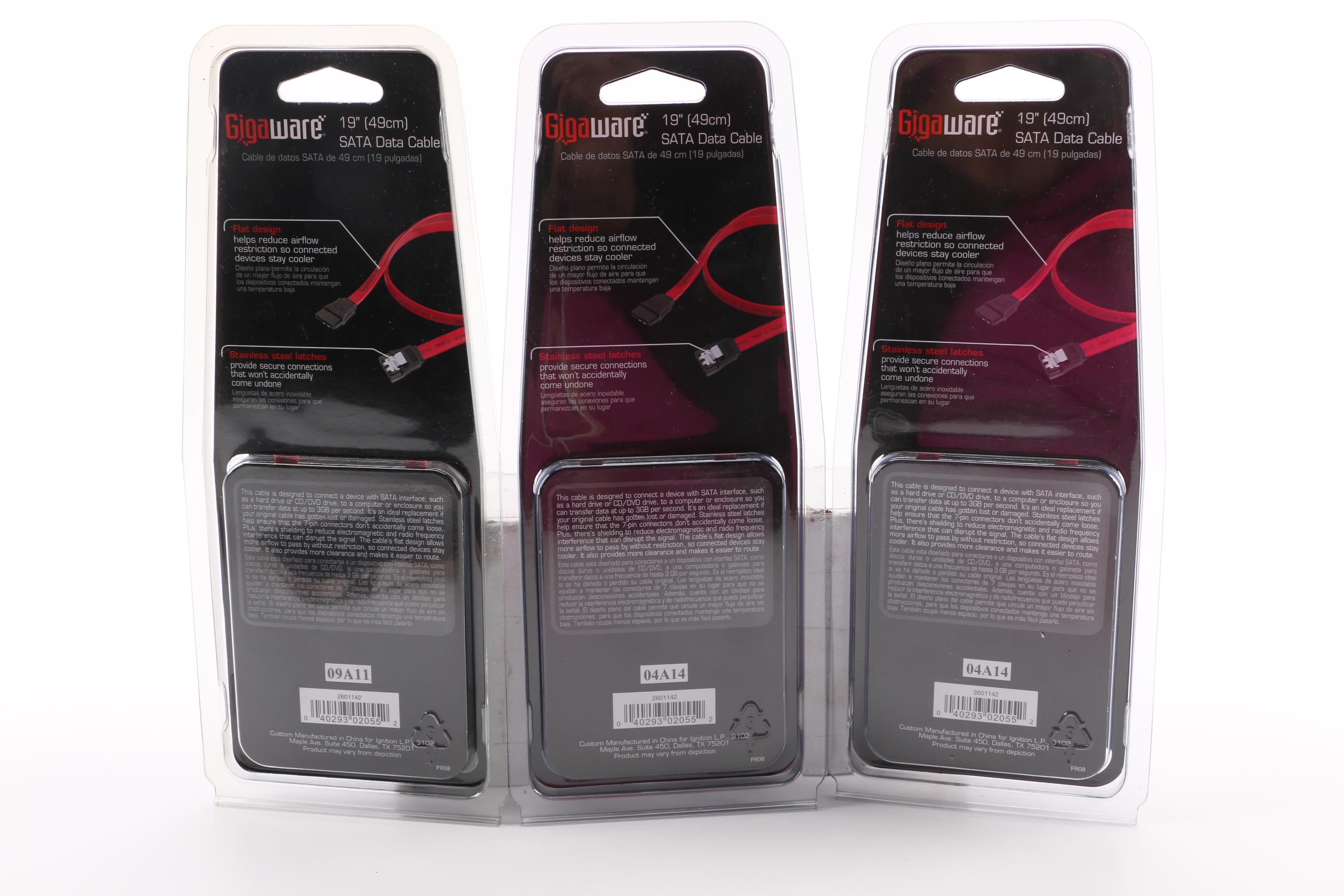 Assorted Gigaware Cables and Adapters