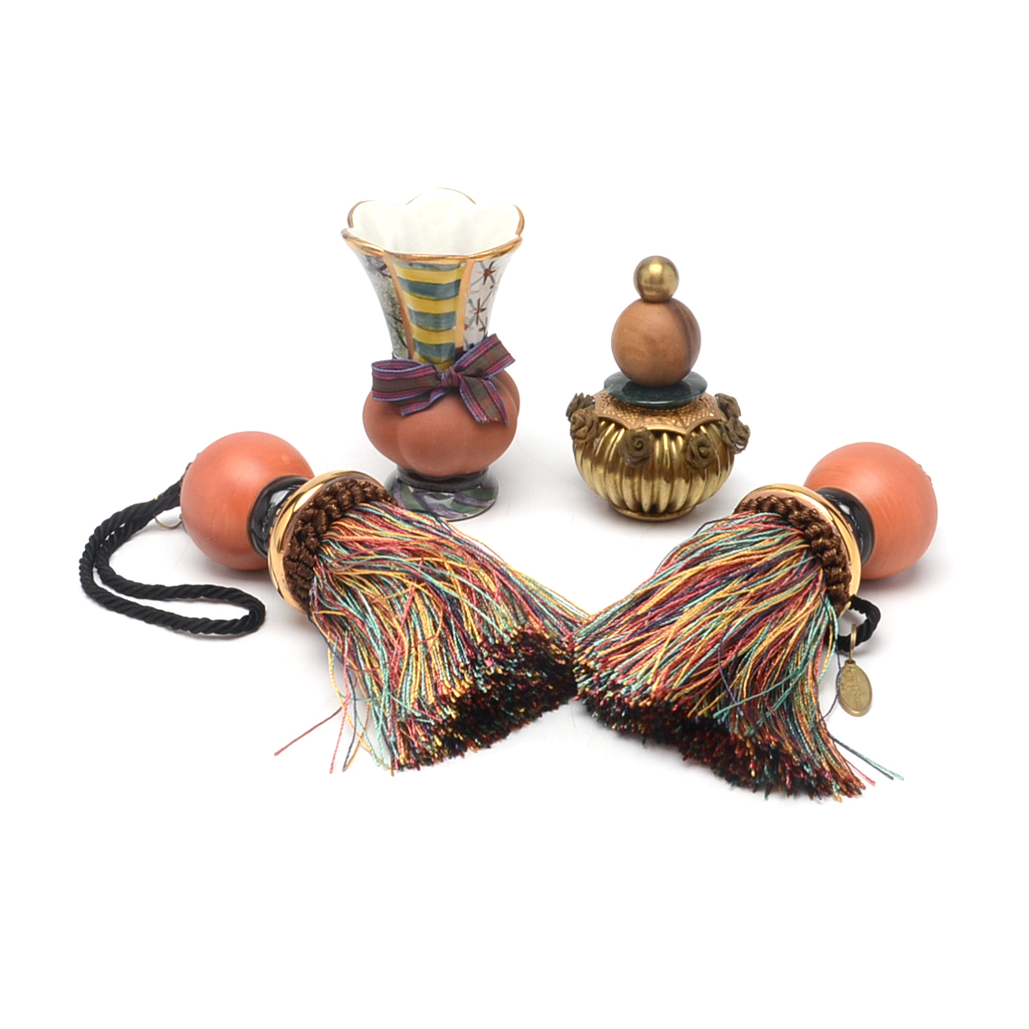 Mackenzie-Childs Retired Lamp Finials and Tassels