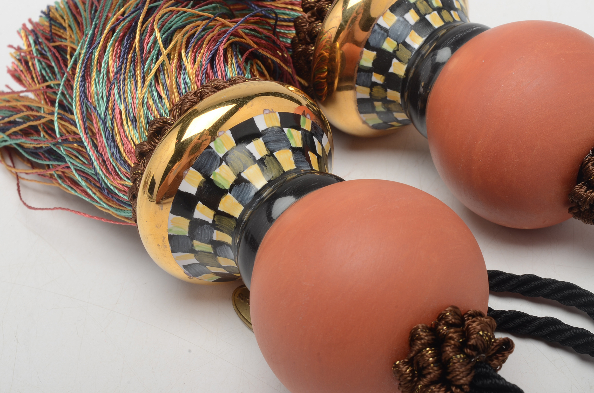 Mackenzie-Childs Retired Lamp Finials and Tassels