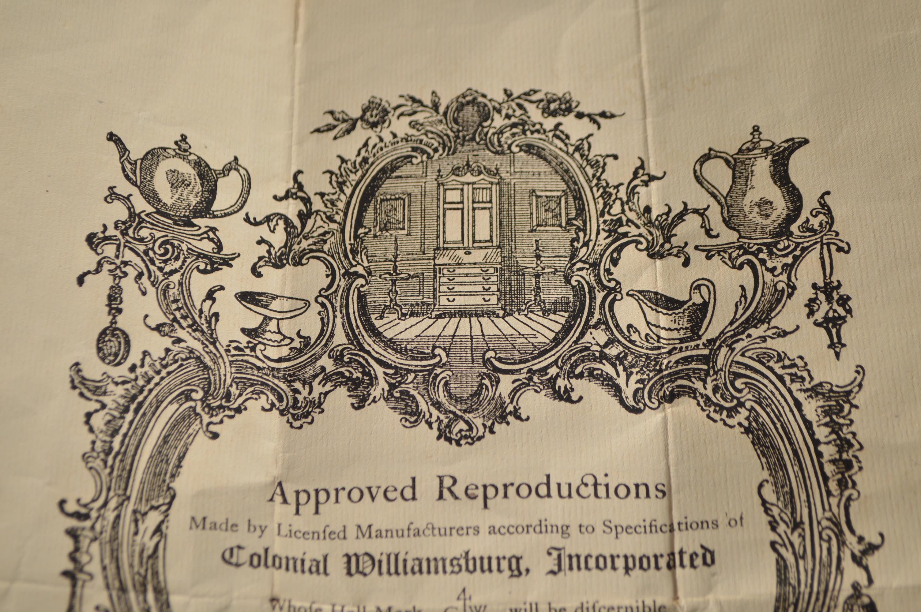 Vintage Colonial Williamsburg Wall Shelf by Kittinger