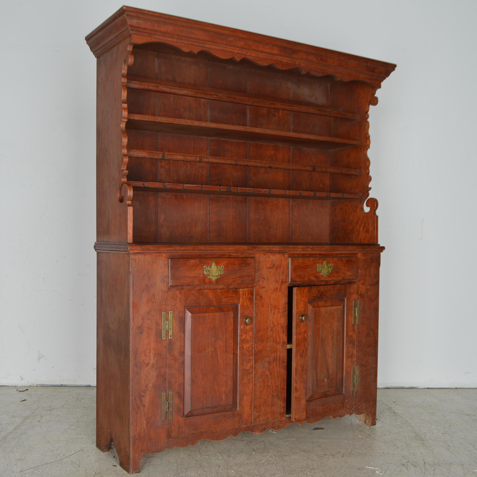 David T. Smith Cherry Pewter Cupboard