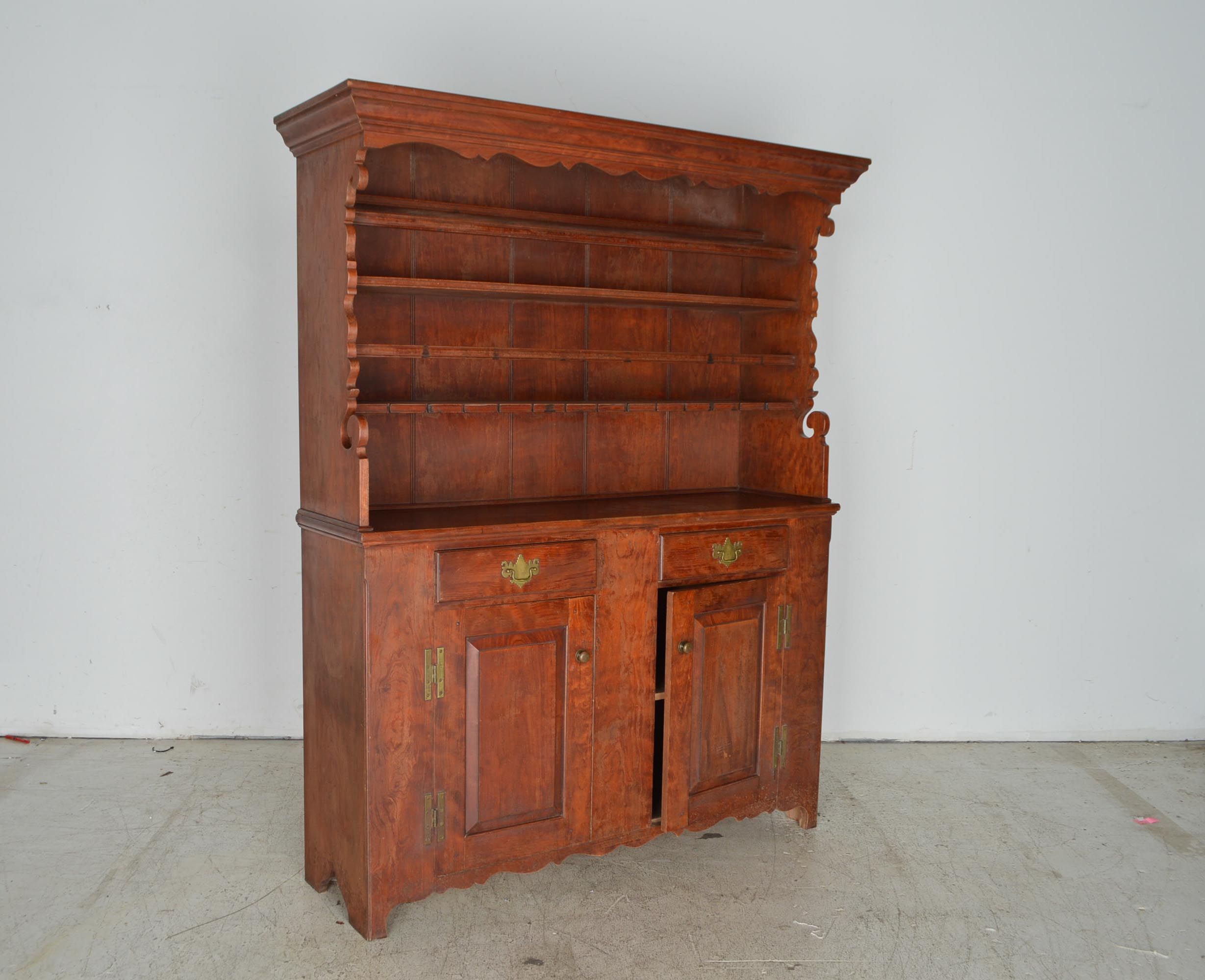 David T. Smith Cherry Pewter Cupboard