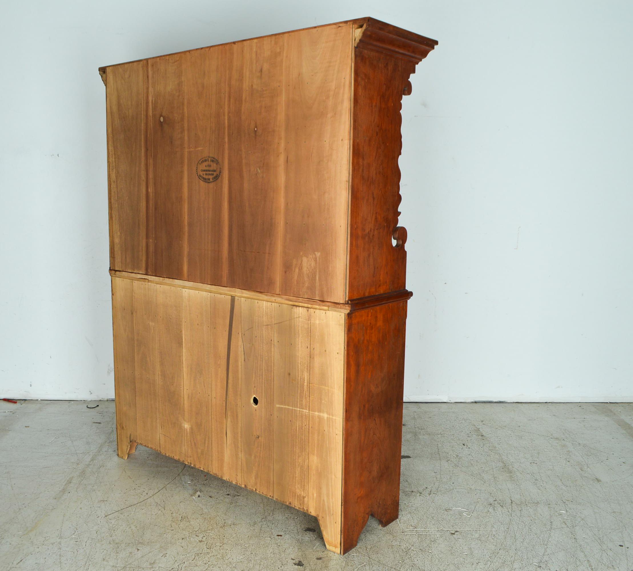 David T. Smith Cherry Pewter Cupboard