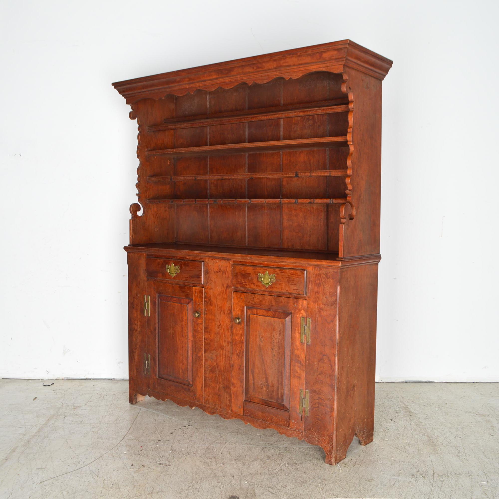 David T. Smith Cherry Pewter Cupboard