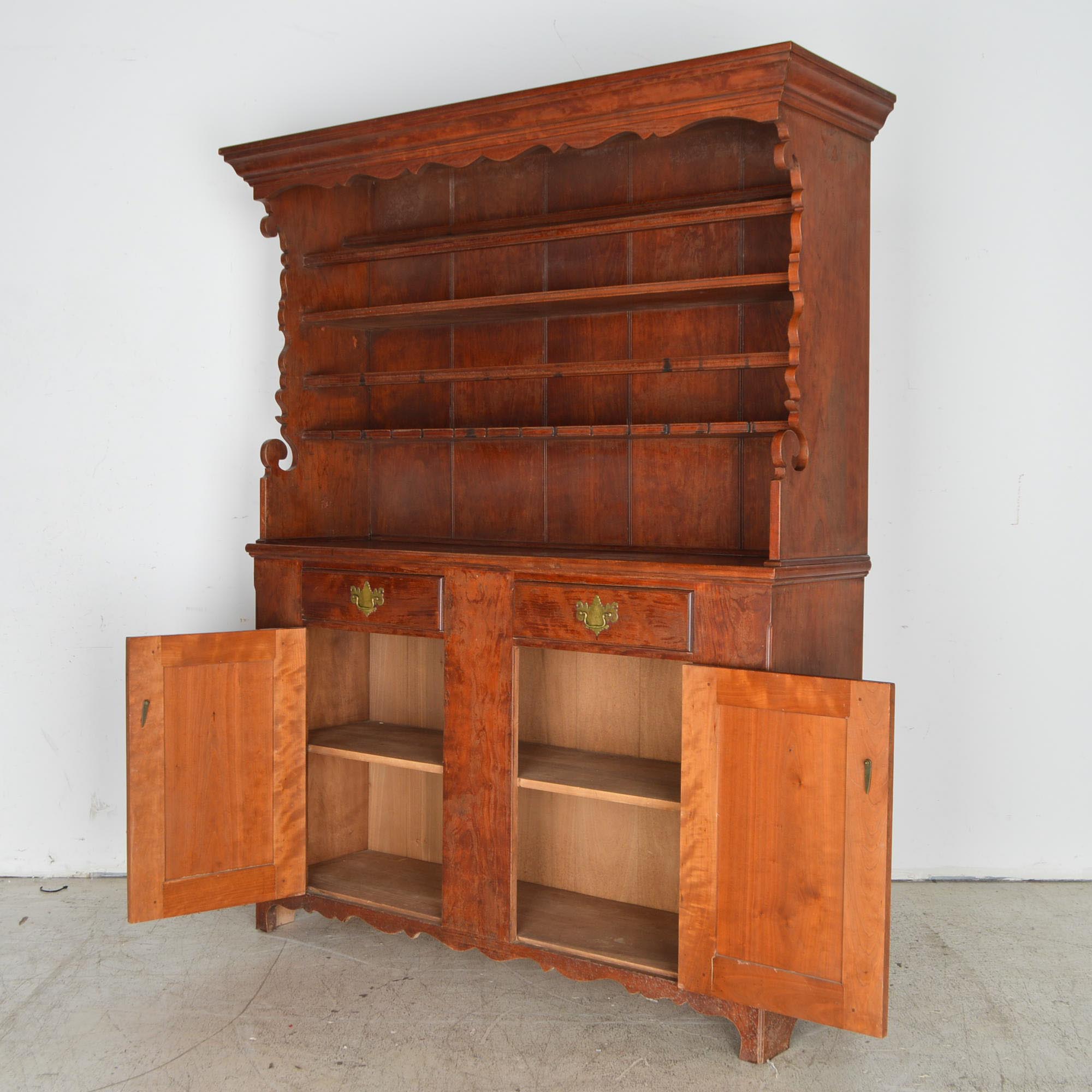 David T. Smith Cherry Pewter Cupboard