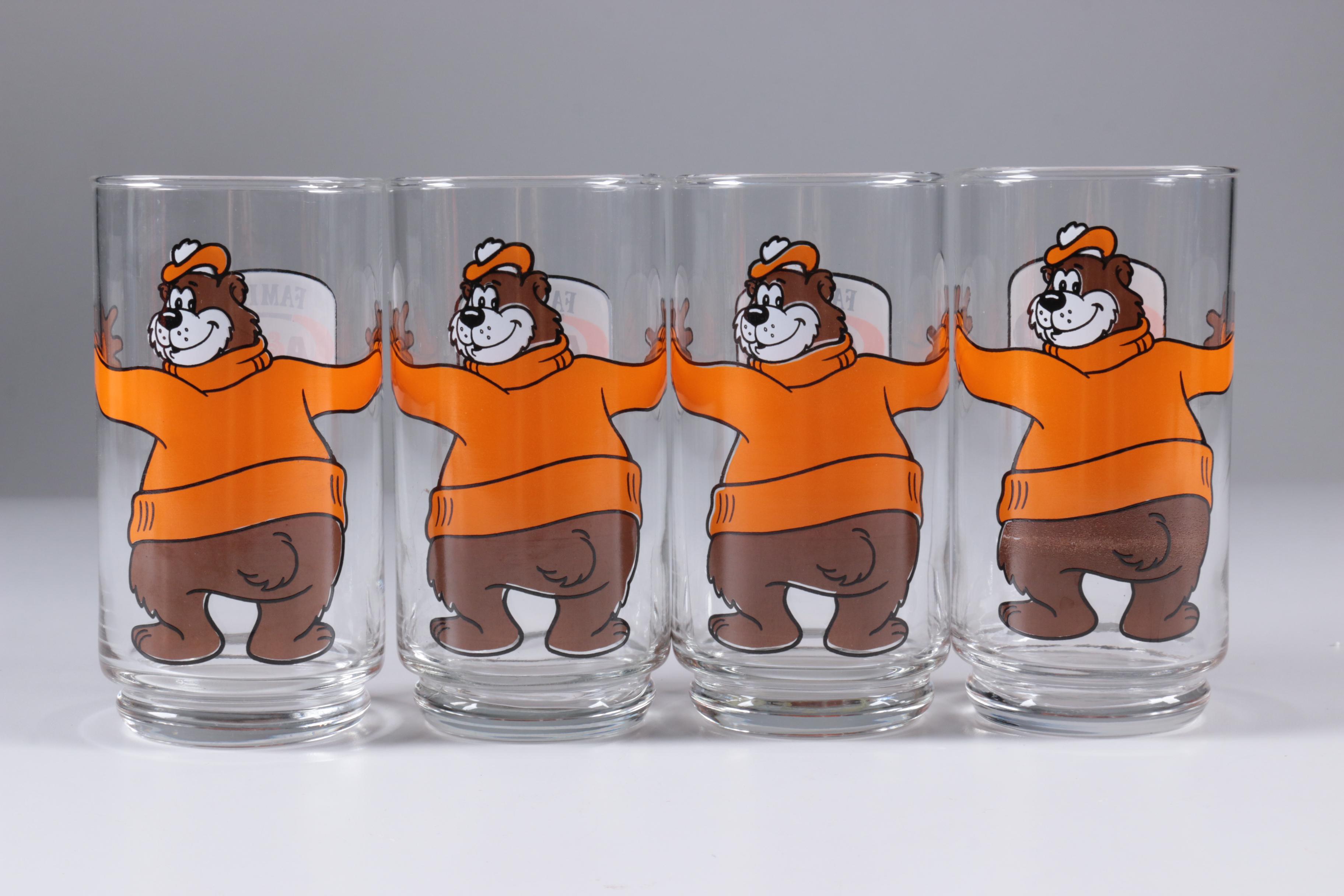 Vintage A&W Restaurant "Rooty" Glasses and Pitcher