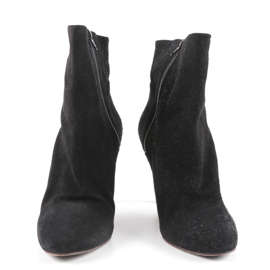 Free People Black Suede Ankle Boots