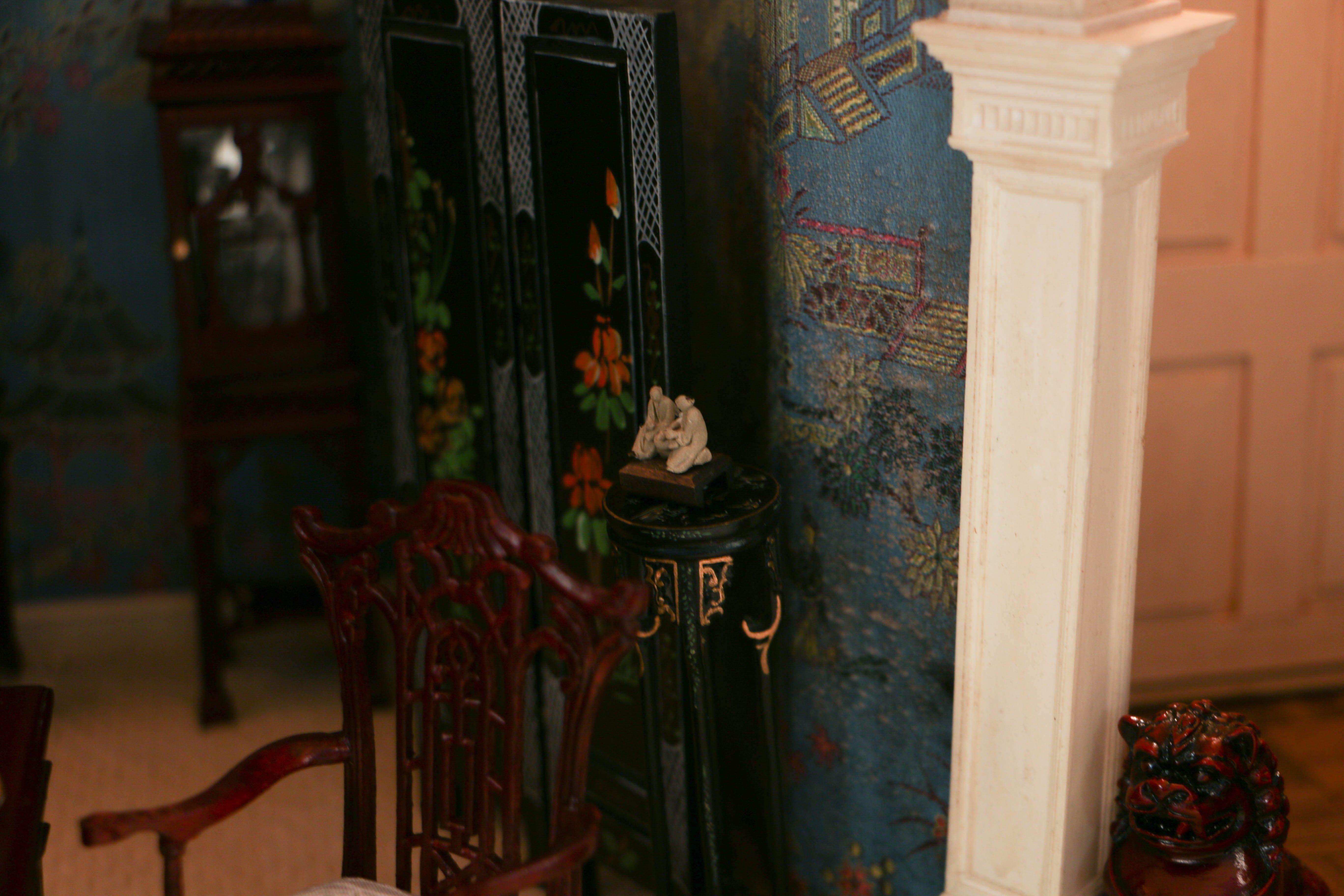 Vintage Miniature Chinoiserie Dining Room From The Charles Tebelman Collection