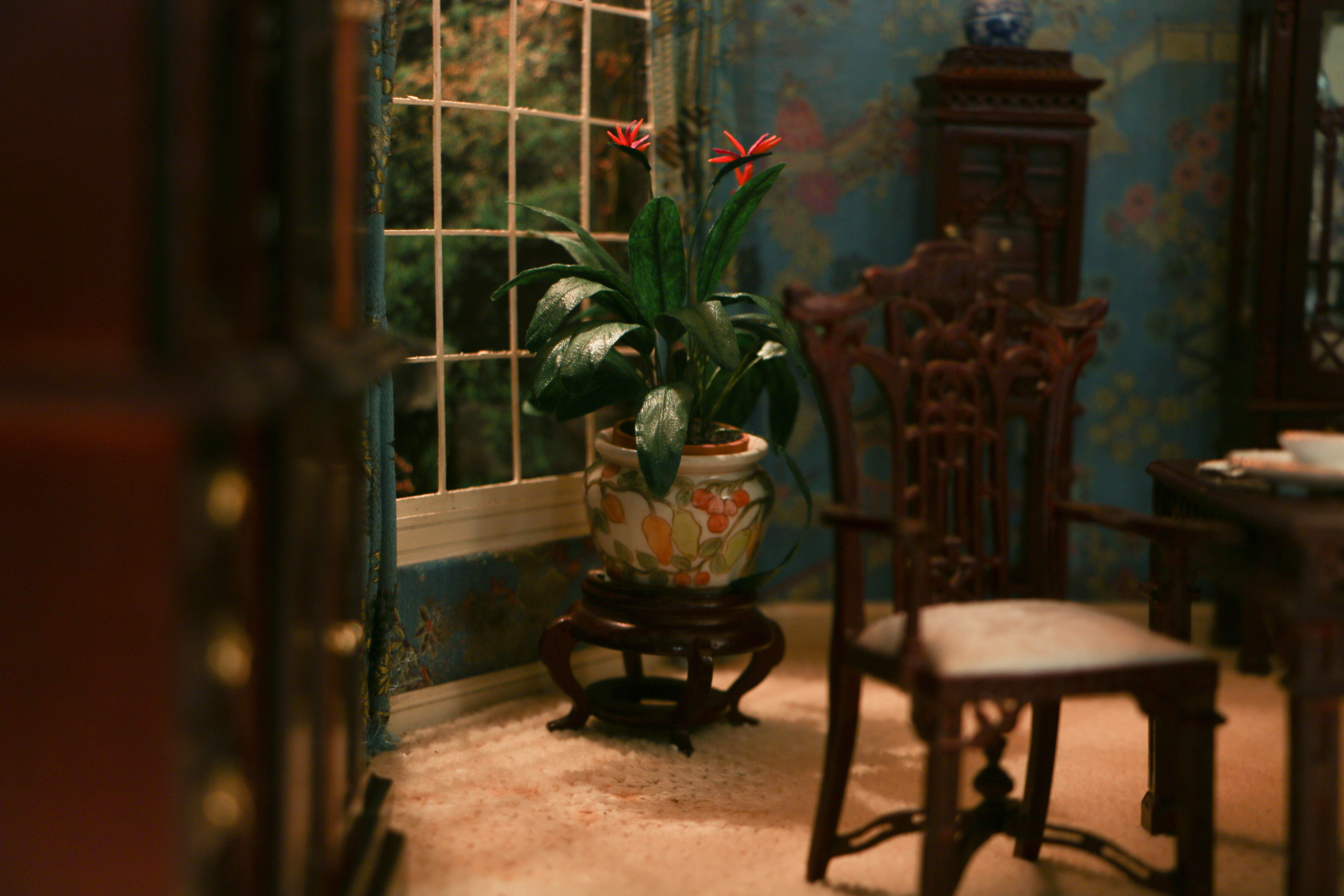 Vintage Miniature Chinoiserie Dining Room From The Charles Tebelman Collection