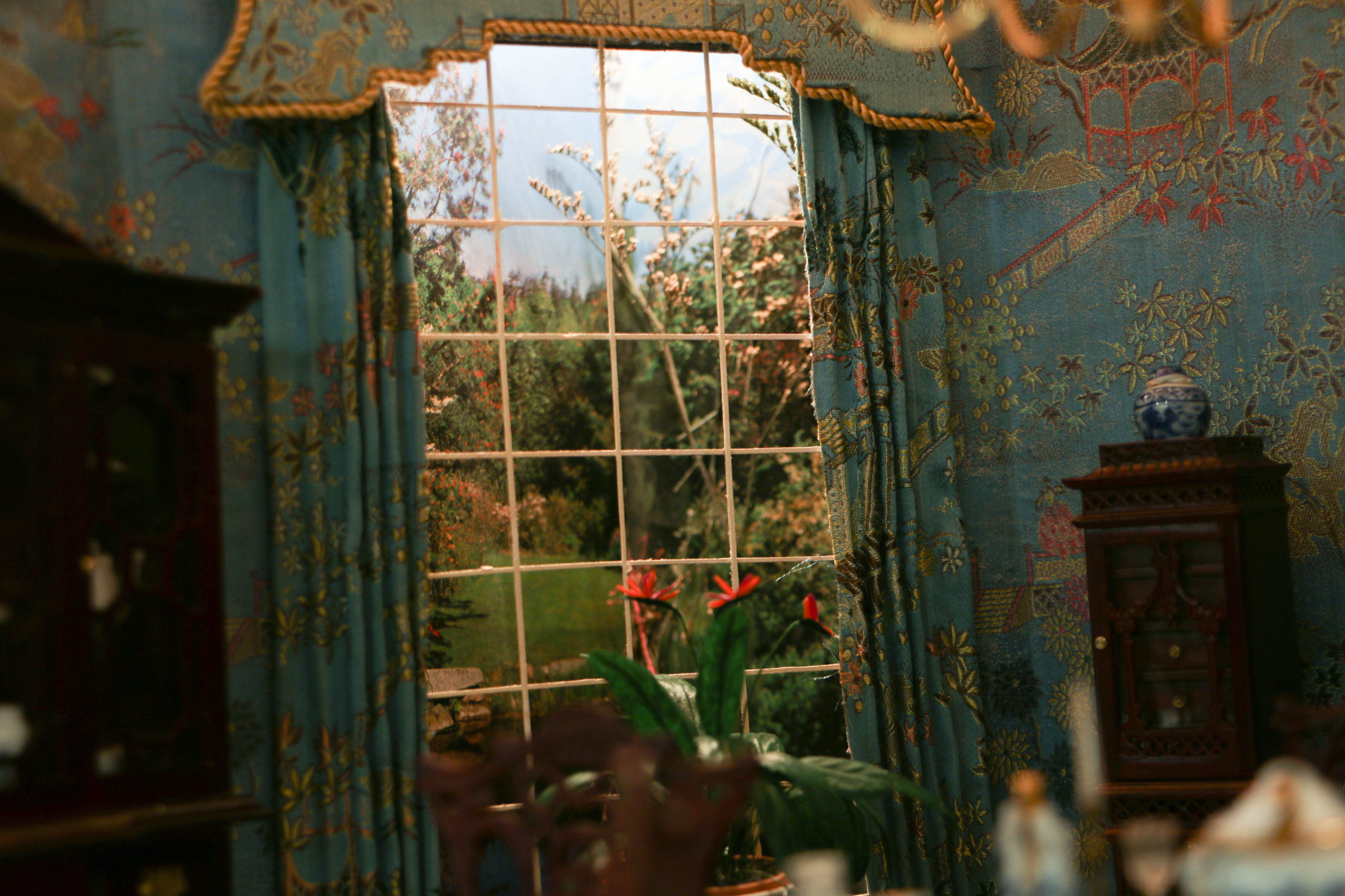 Vintage Miniature Chinoiserie Dining Room From The Charles Tebelman Collection