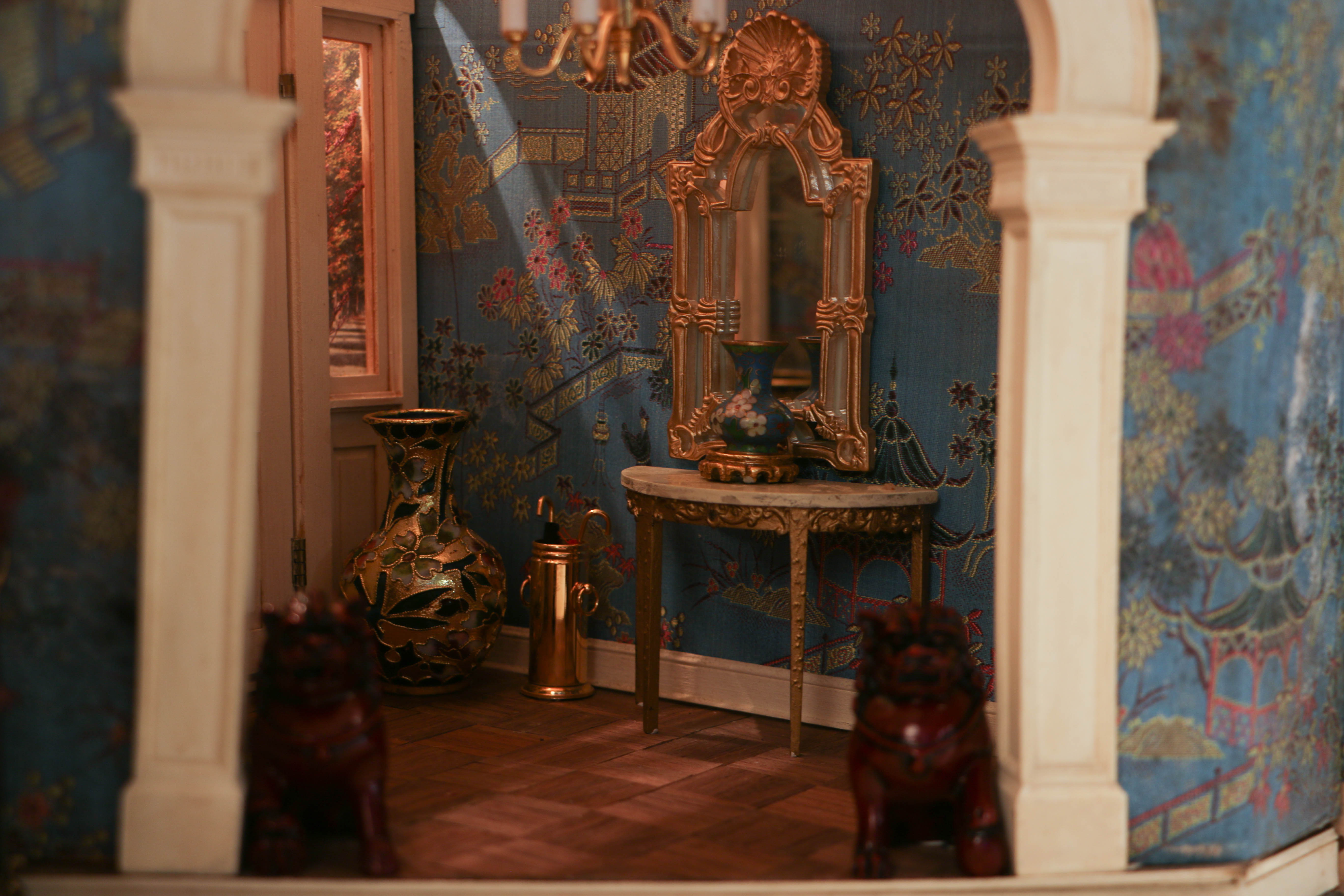 Vintage Miniature Chinoiserie Dining Room From The Charles Tebelman Collection