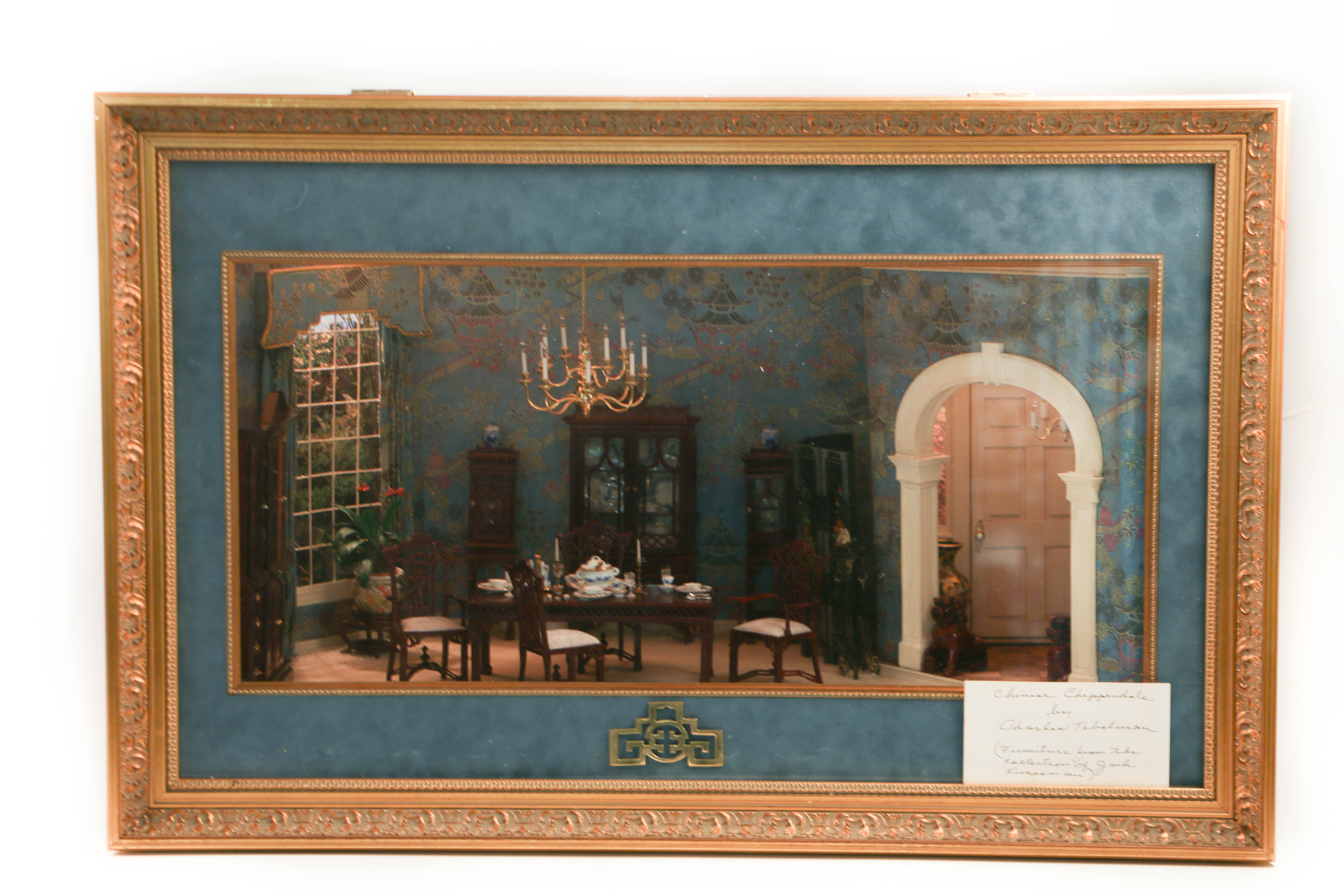 Vintage Miniature Chinoiserie Dining Room From The Charles Tebelman Collection