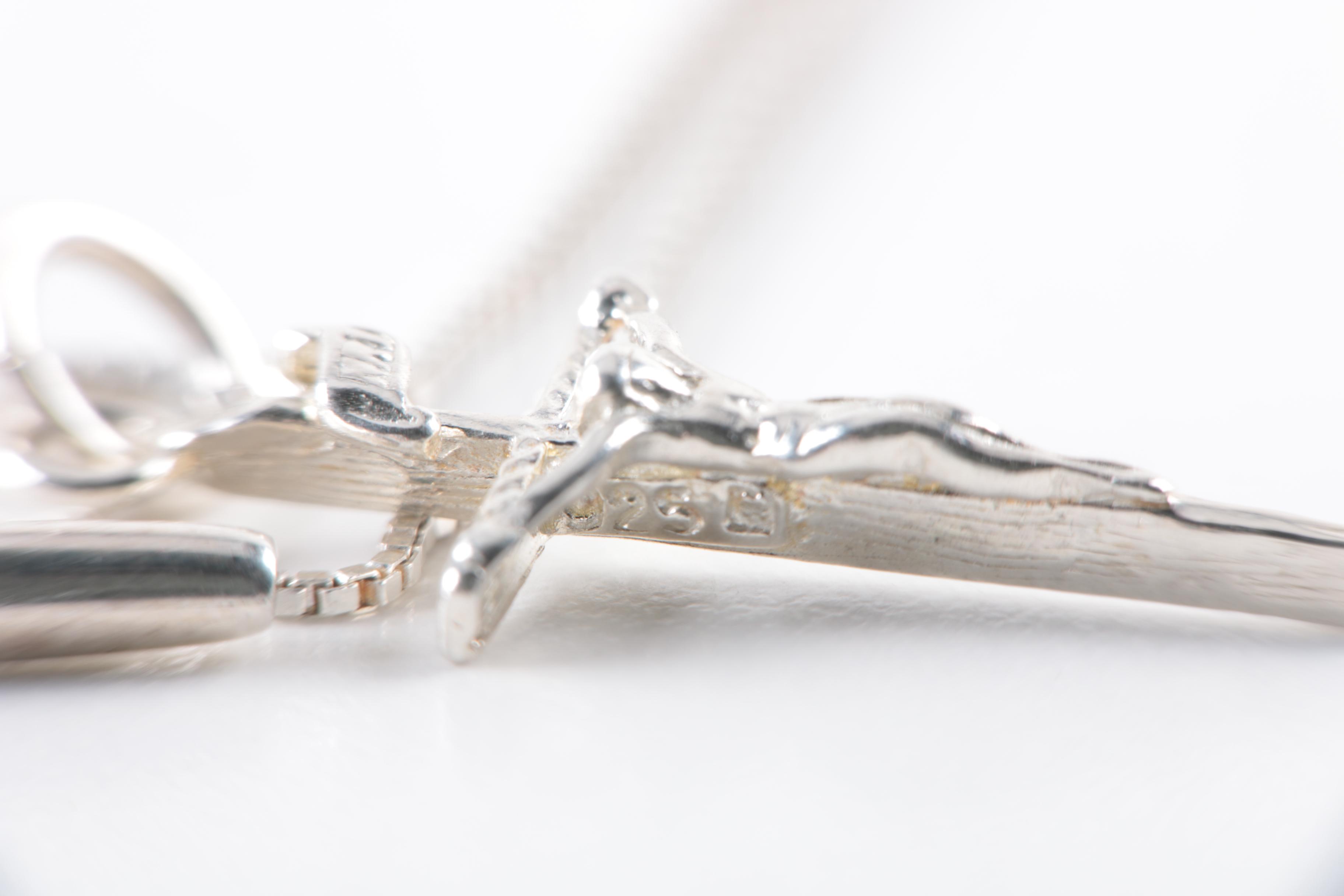 Sterling Silver Religious Necklaces, Earrings and Pendants