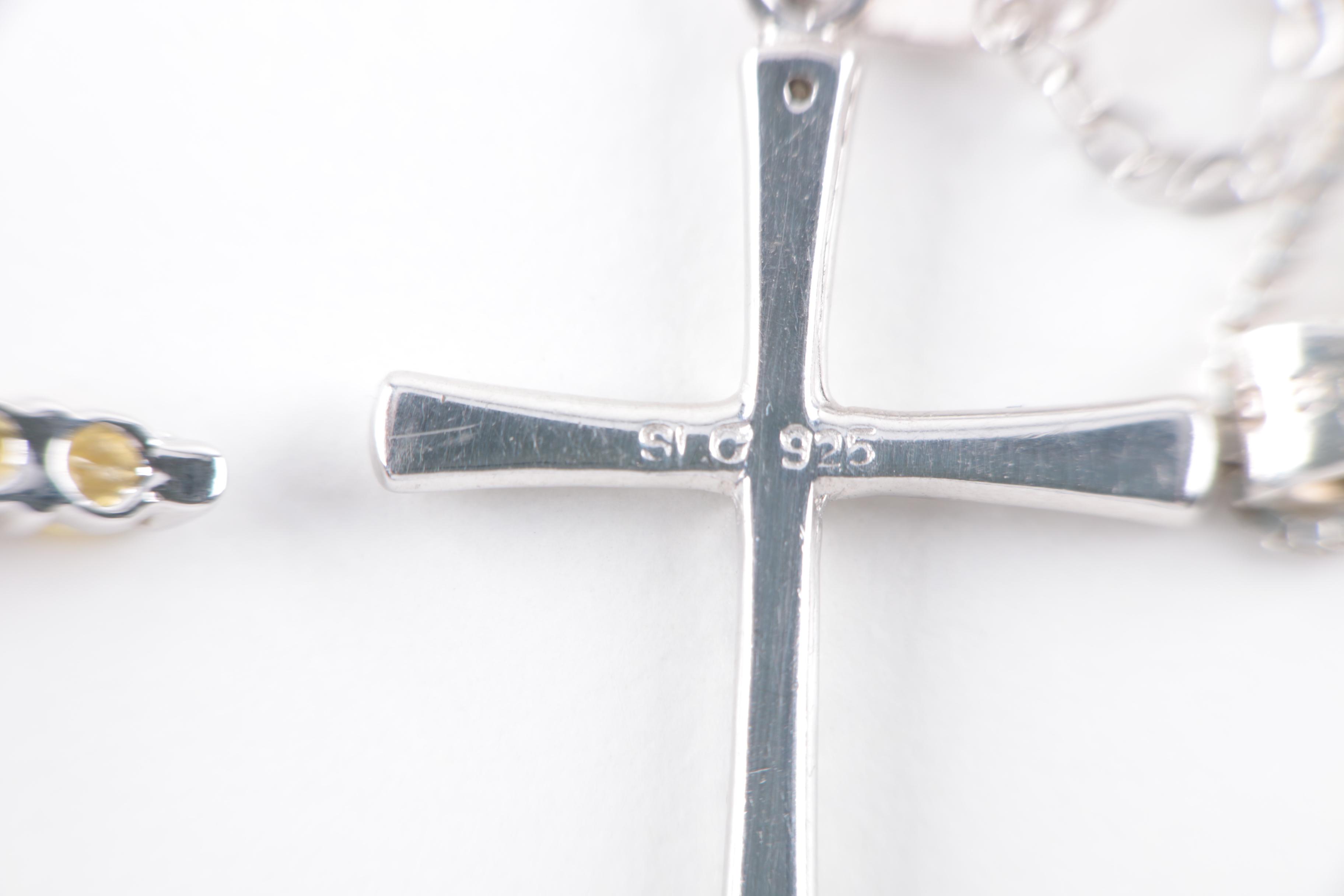 Sterling Silver Religious Necklaces, Earrings and Pendants