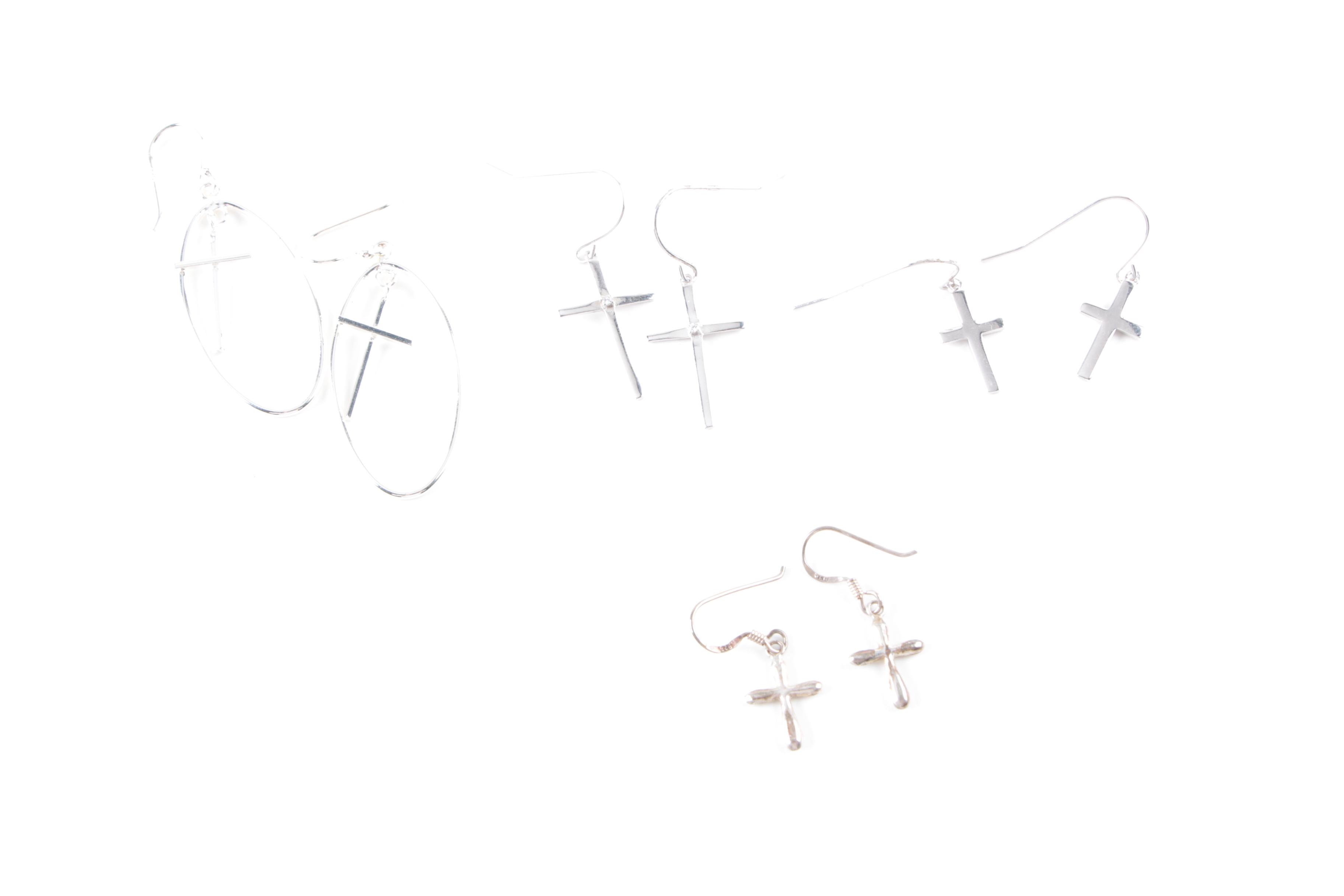 Sterling Silver Religious Necklaces, Earrings and Pendants