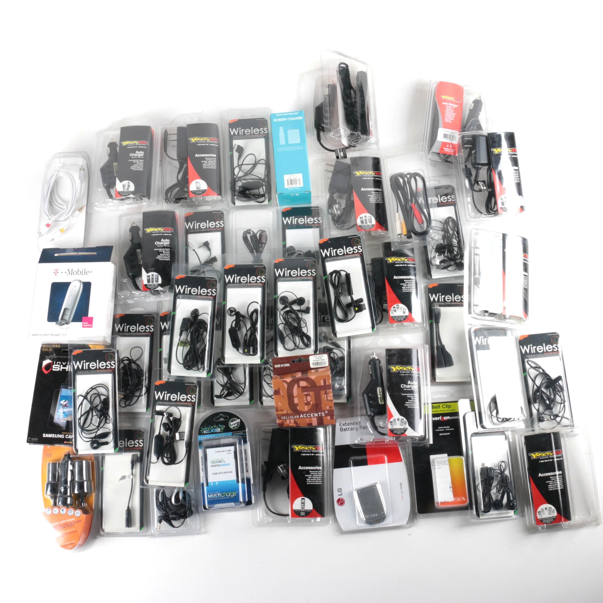 Cellphone Chargers, Accessories and Headphones
