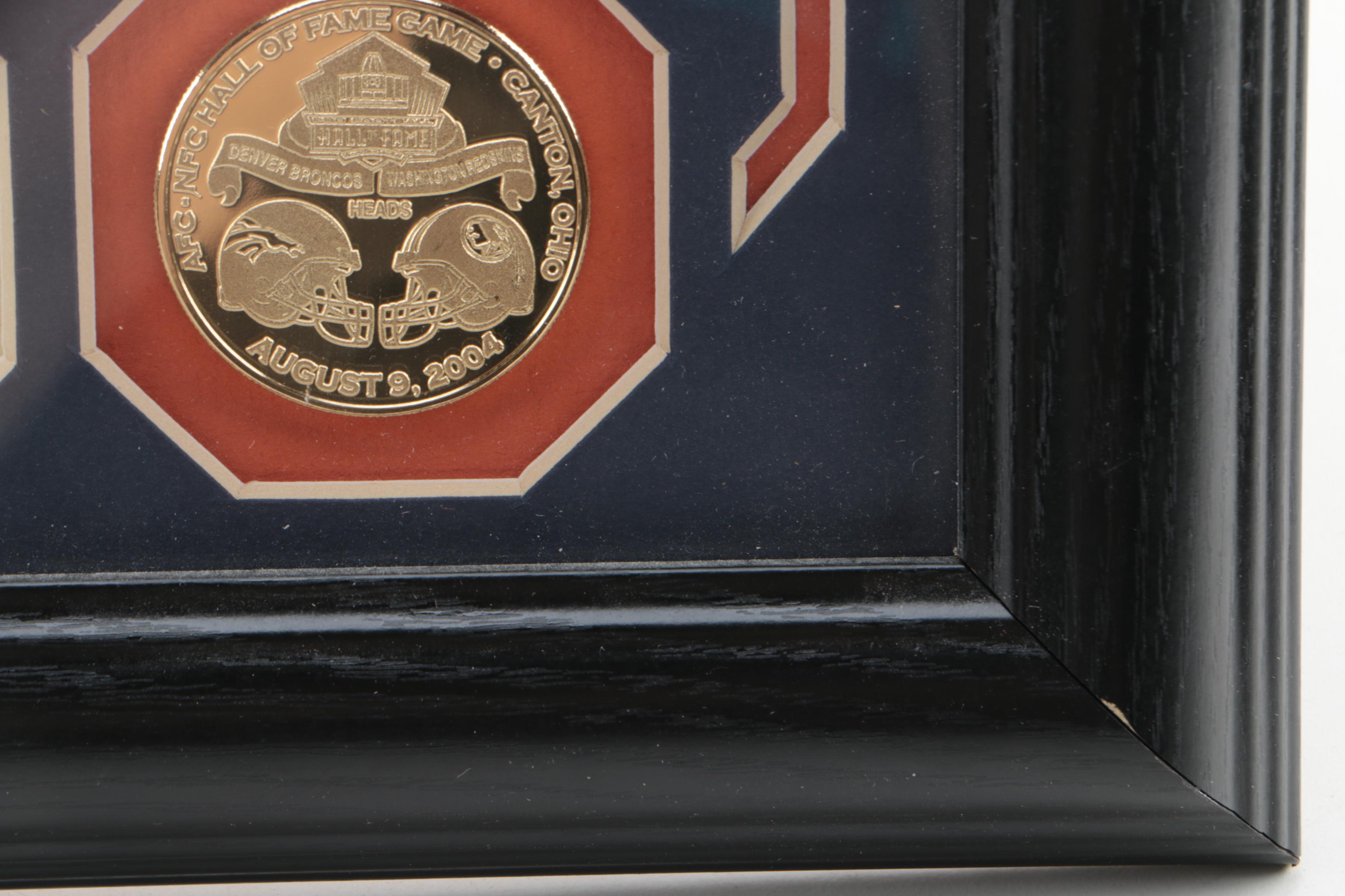 Autographed Limited Edition John Elway Hall of Fame Induction Photomint