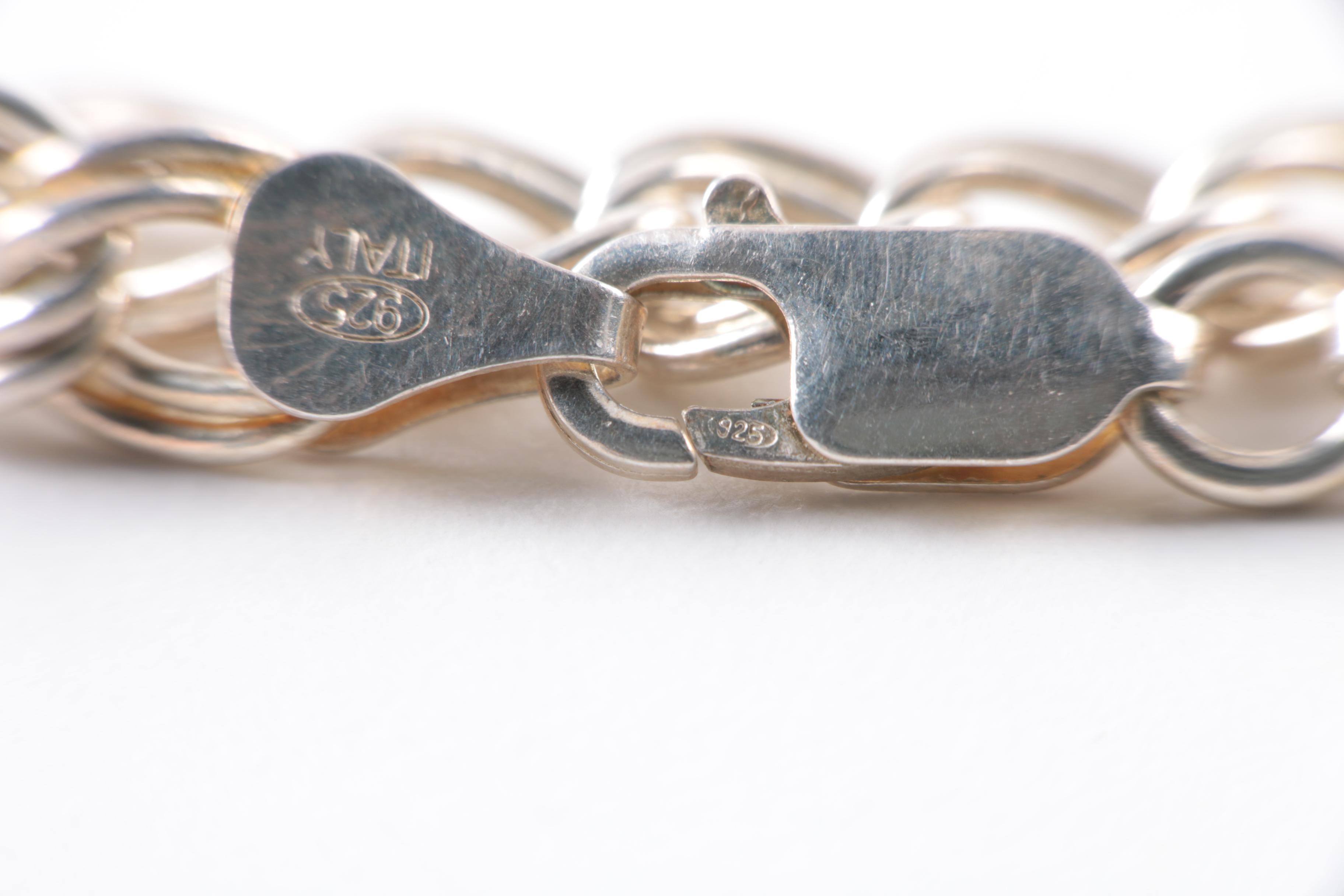 Grouping of Sterling Silver Necklaces and Bracelets