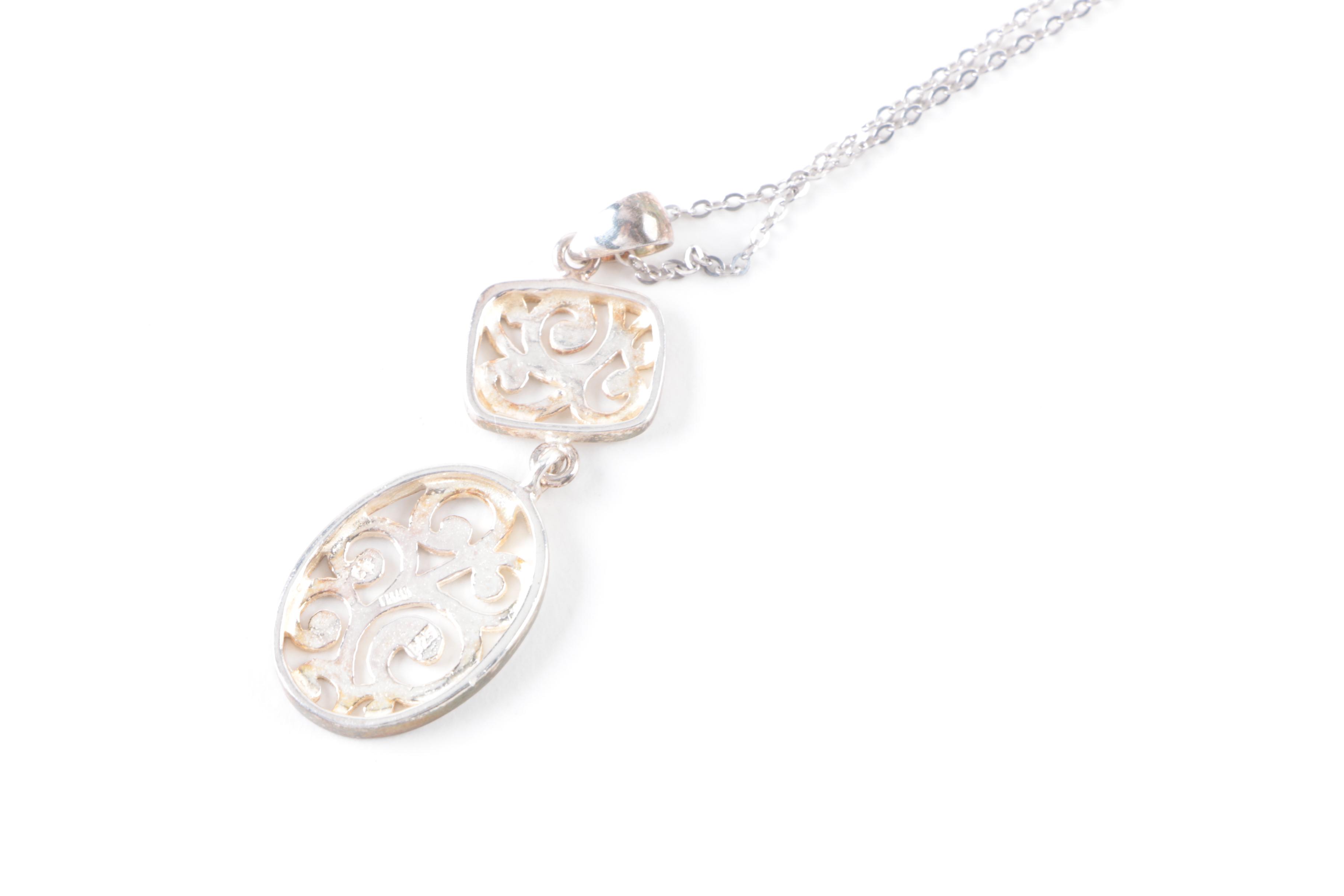 Grouping of Sterling Silver Necklaces and Bracelets