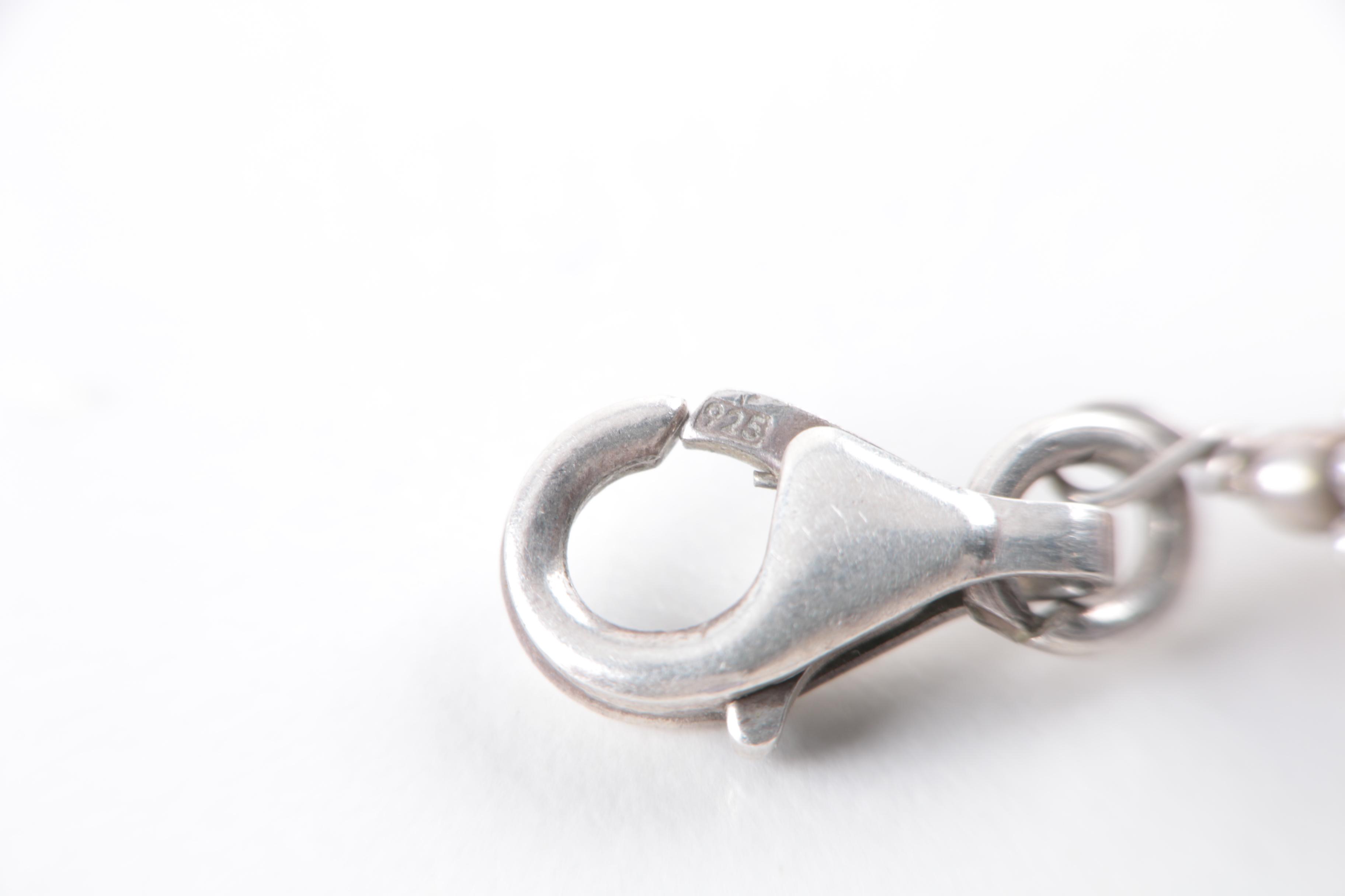 Sterling Silver Necklace and Earrings with Cultured Pearl