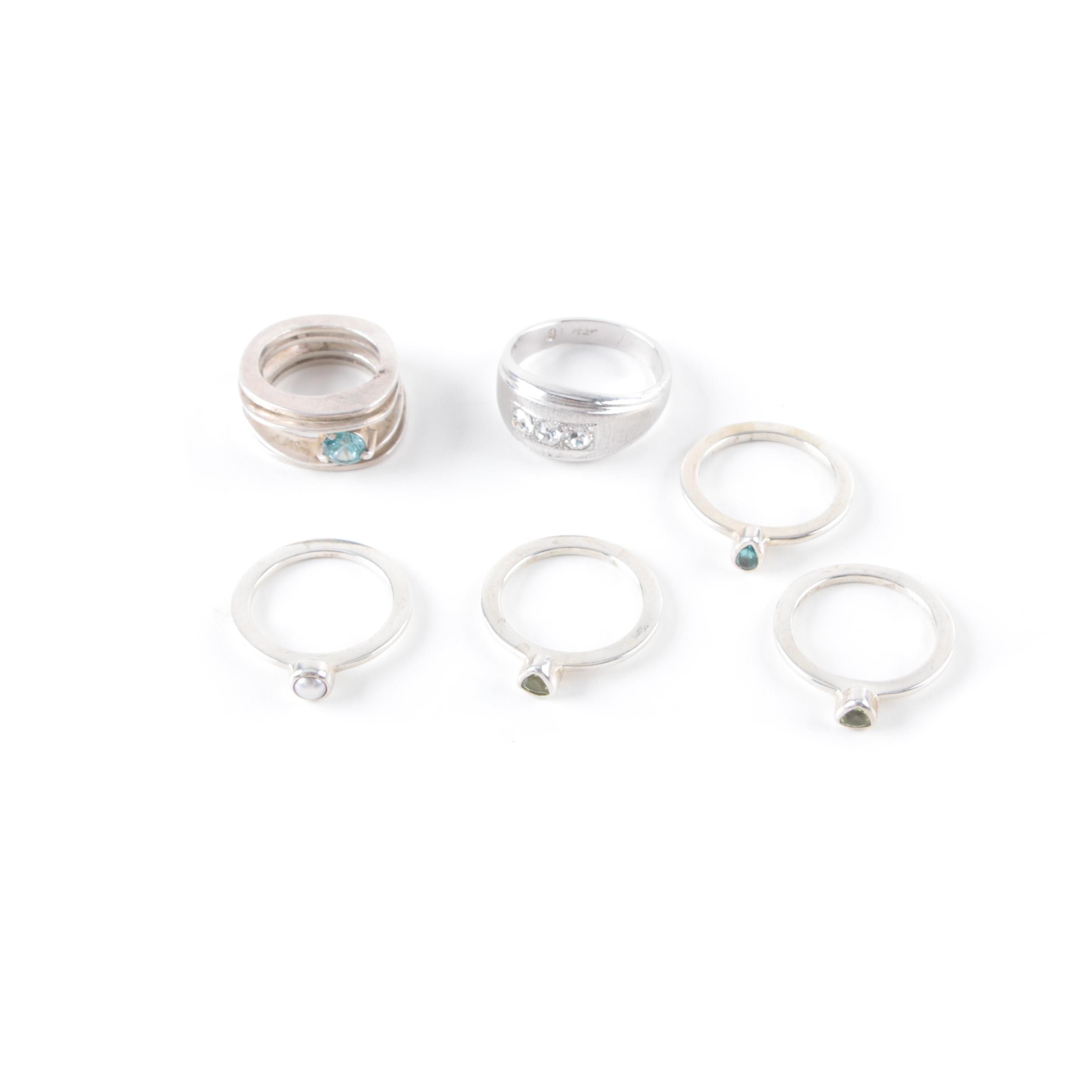 Collection of Sterling Silver Rings