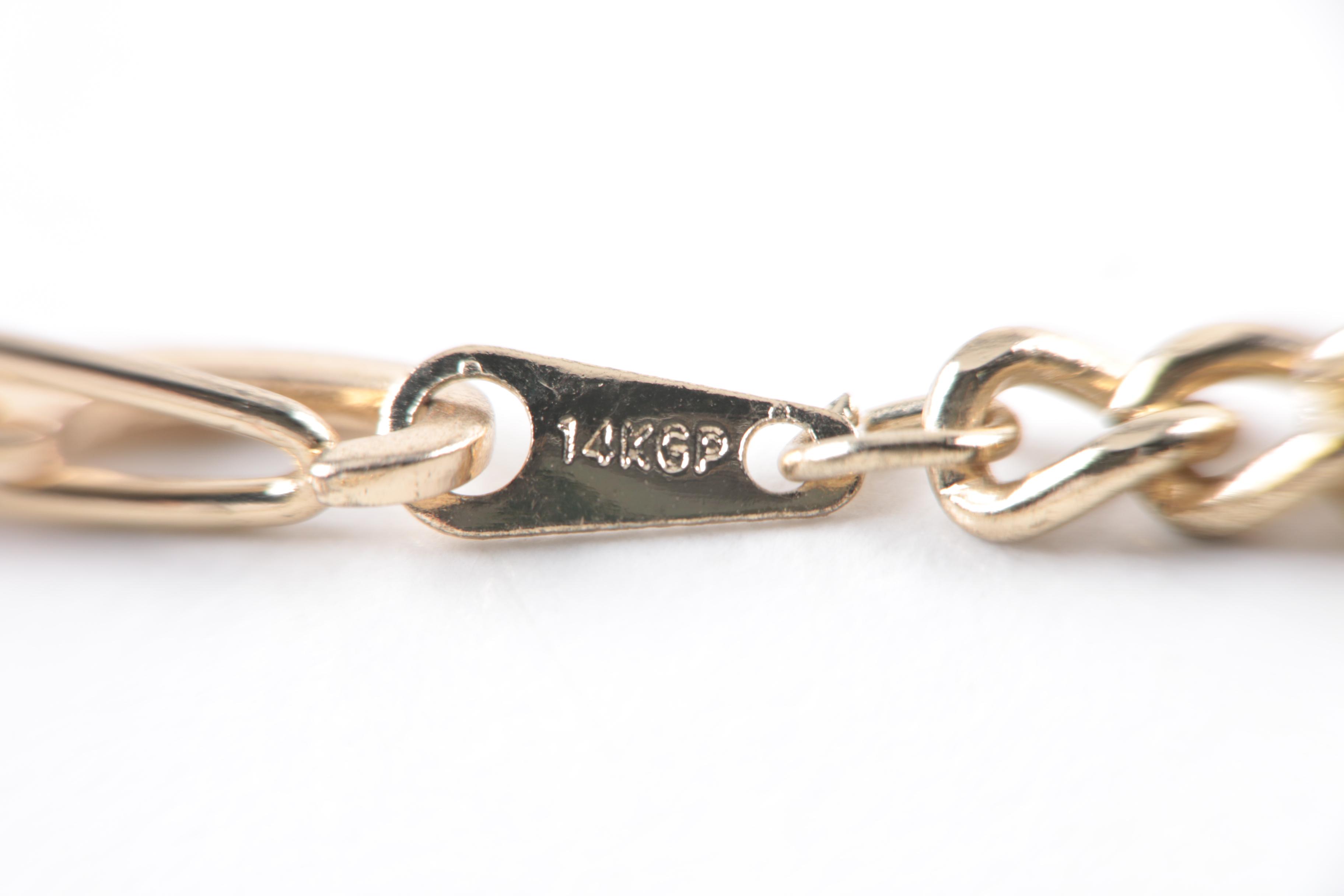 Jewelry Including 14K Yellow Gold Plated Necklaces