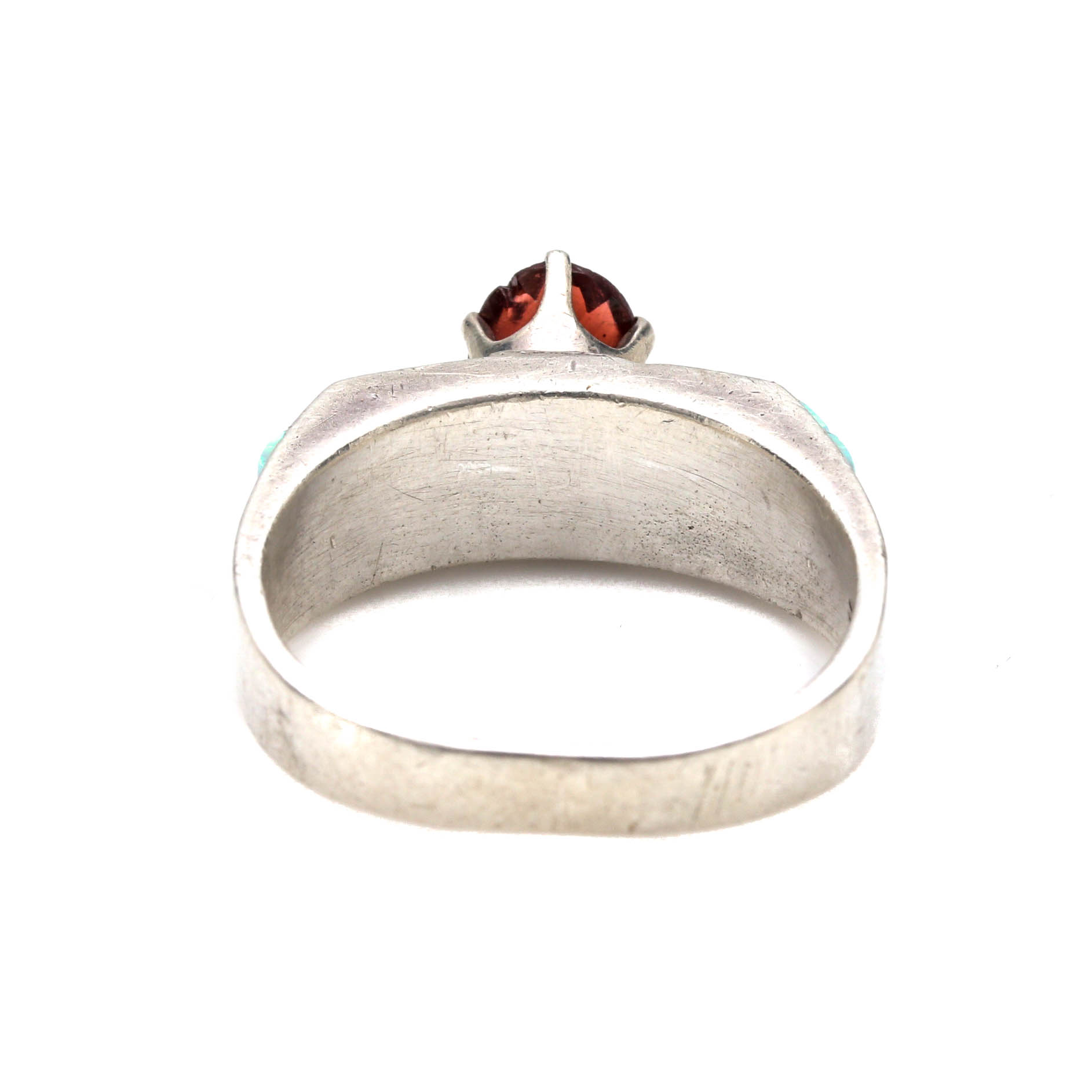 Sterling Silver Rings With Garnet and Opal