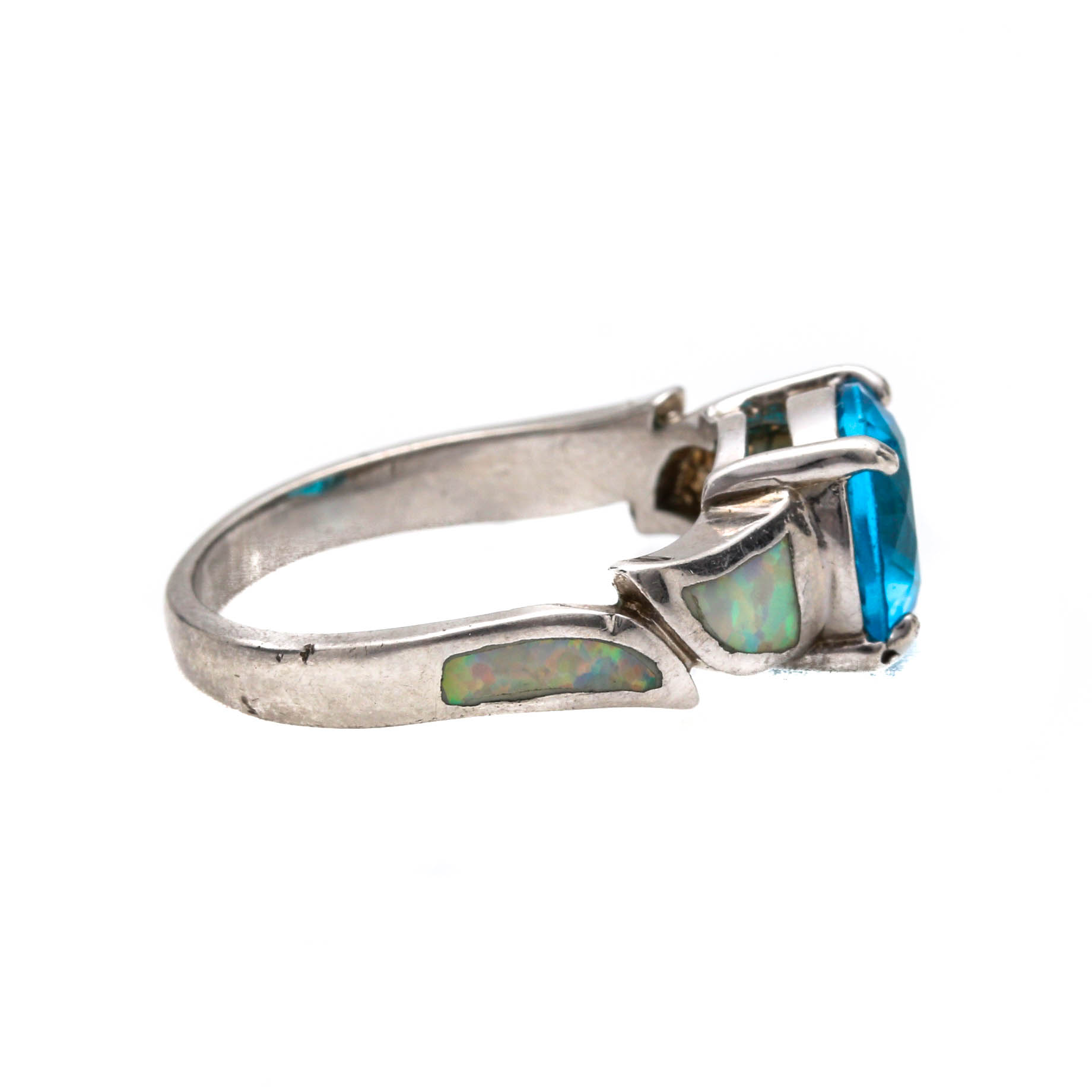 Sterling Silver Rings With Garnet and Opal