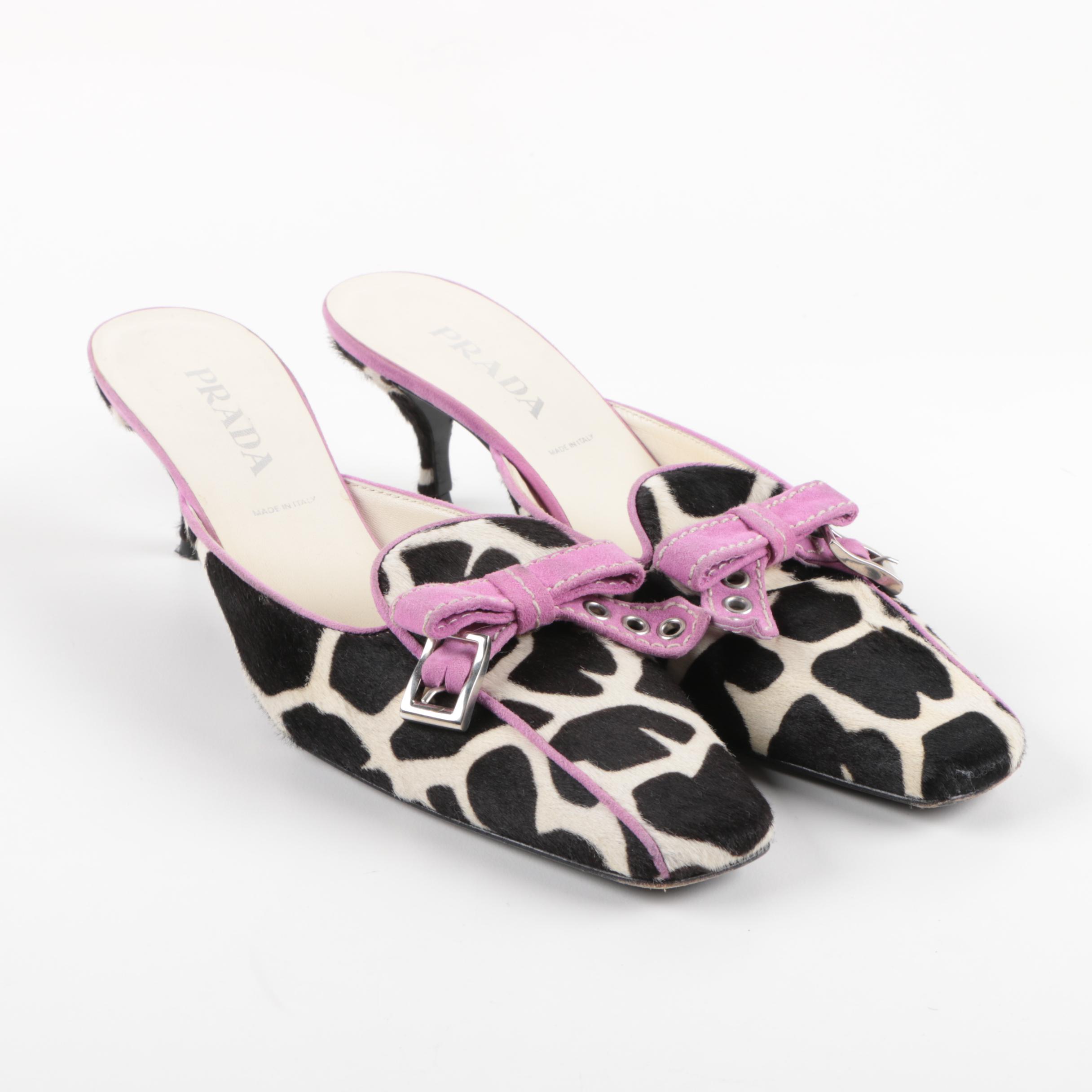 Prada Calf Hair Mules