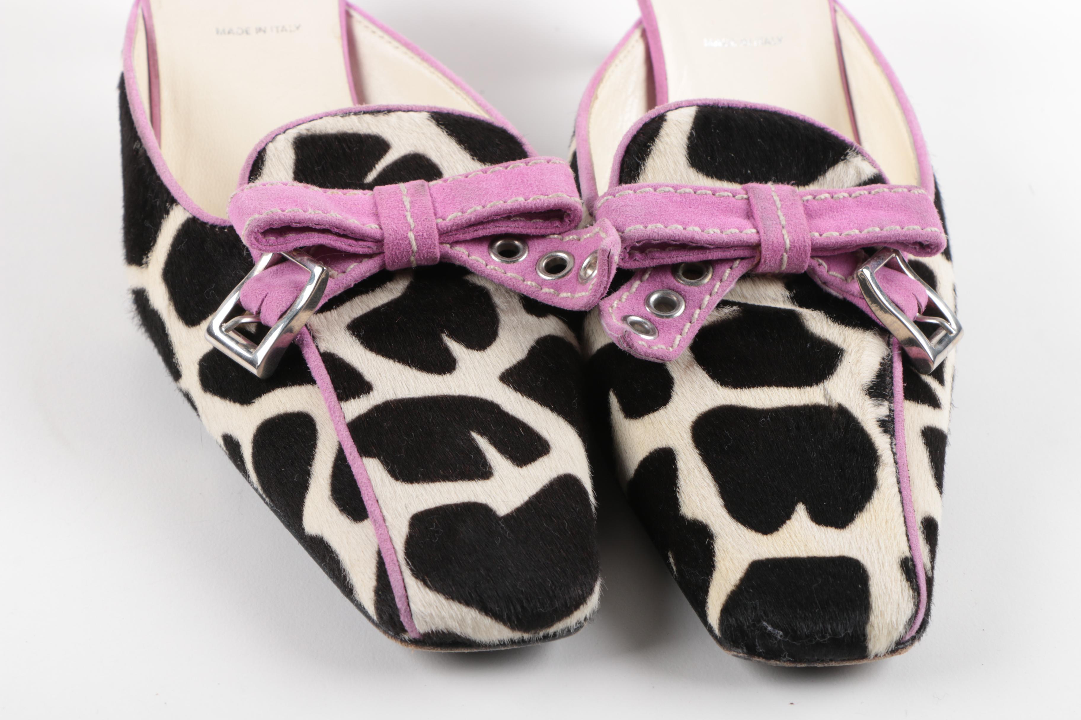 Prada Calf Hair Mules