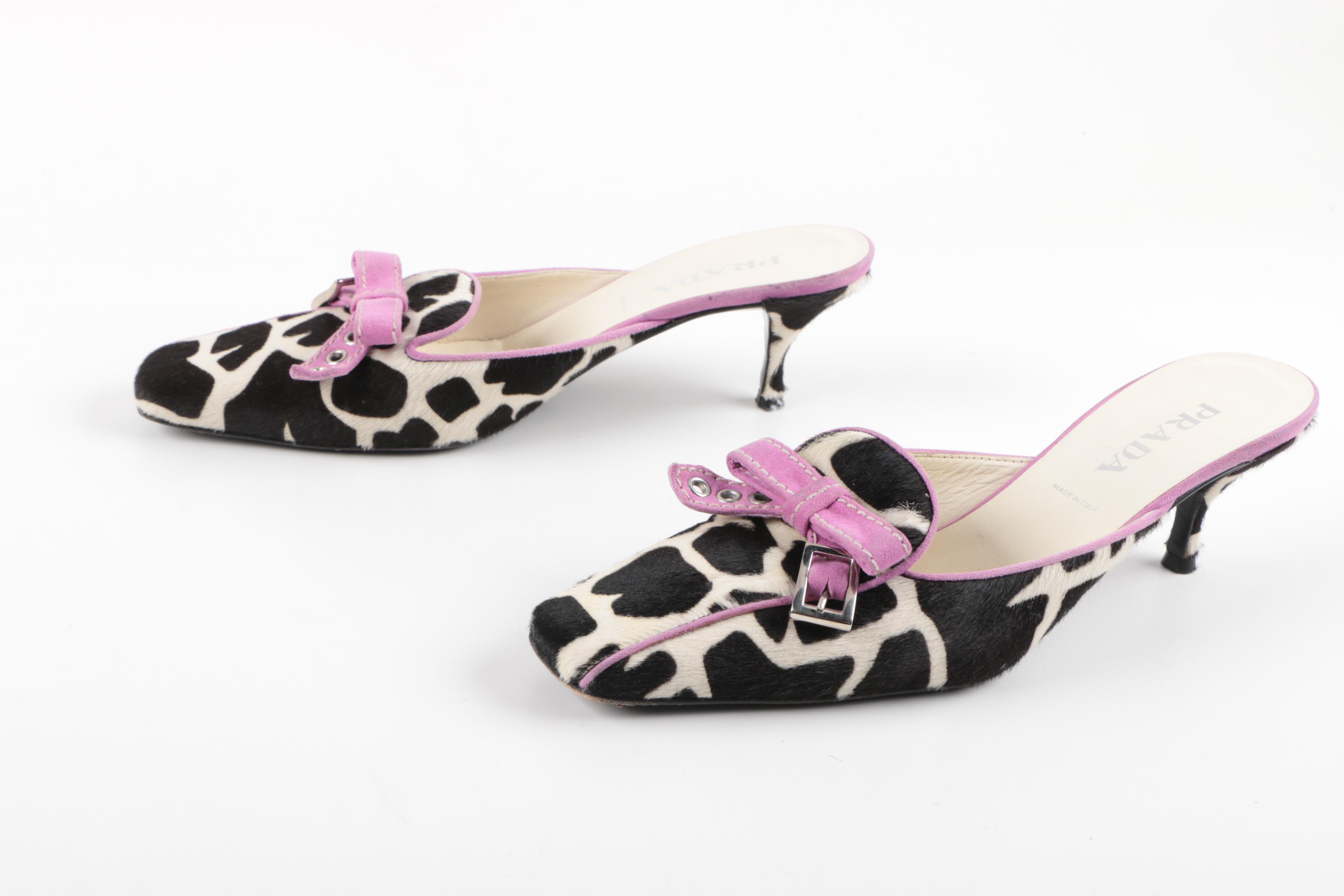 Prada Calf Hair Mules