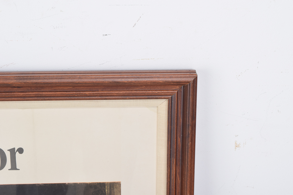 Vintage 1943 "Freedom From Fear" OWI Poster After Norman Rockwell