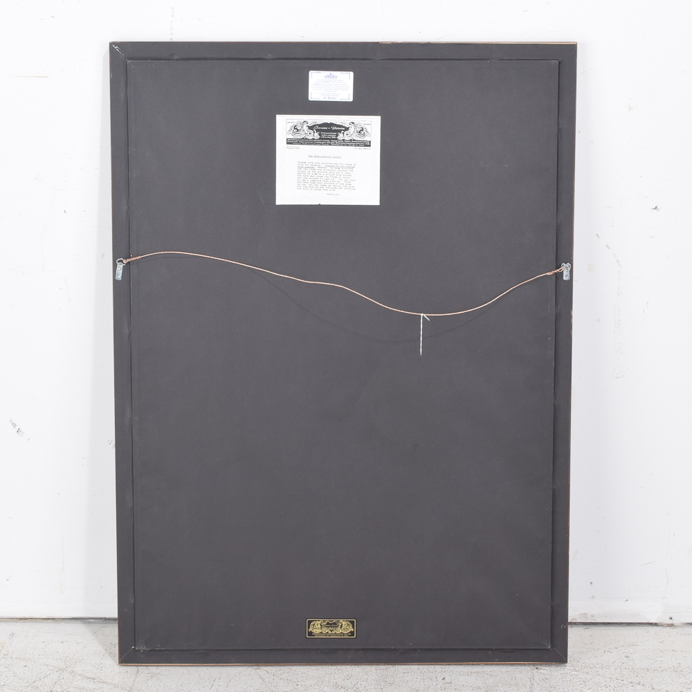 Vintage 1943 "Freedom From Fear" OWI Poster After Norman Rockwell