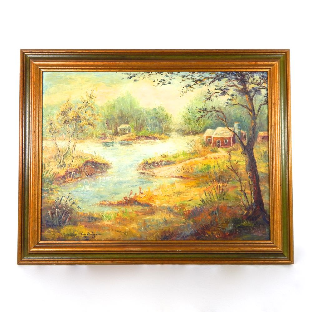 3 Oil on Board Paintings By Briggs & 1 By Chiles