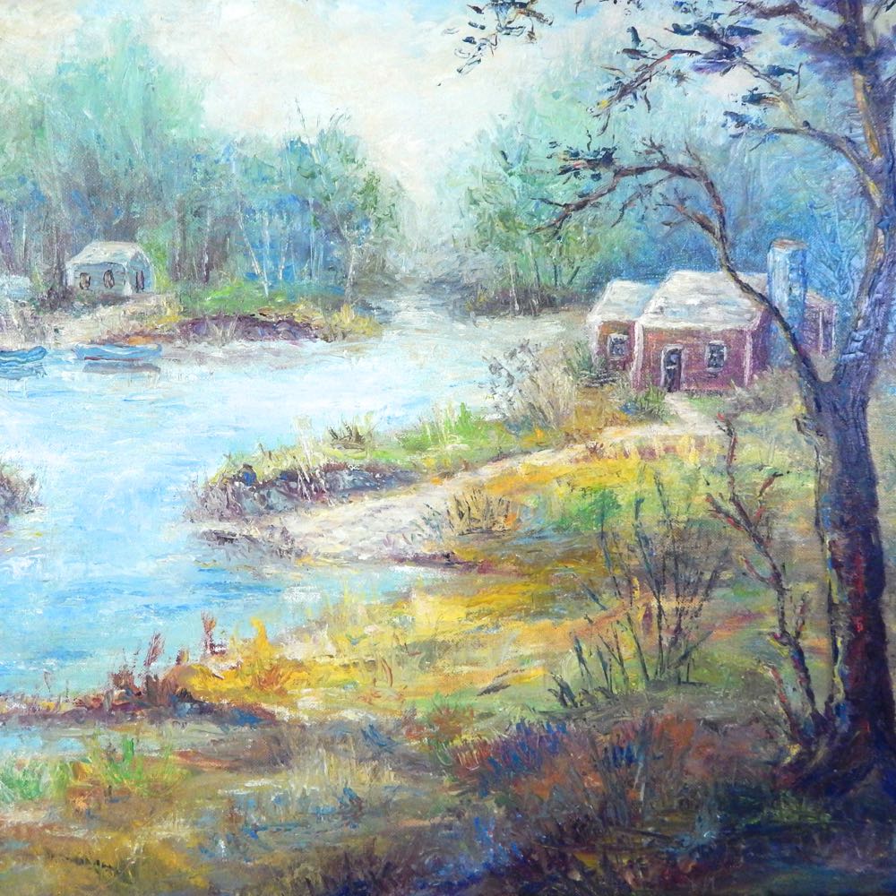 3 Oil on Board Paintings By Briggs & 1 By Chiles