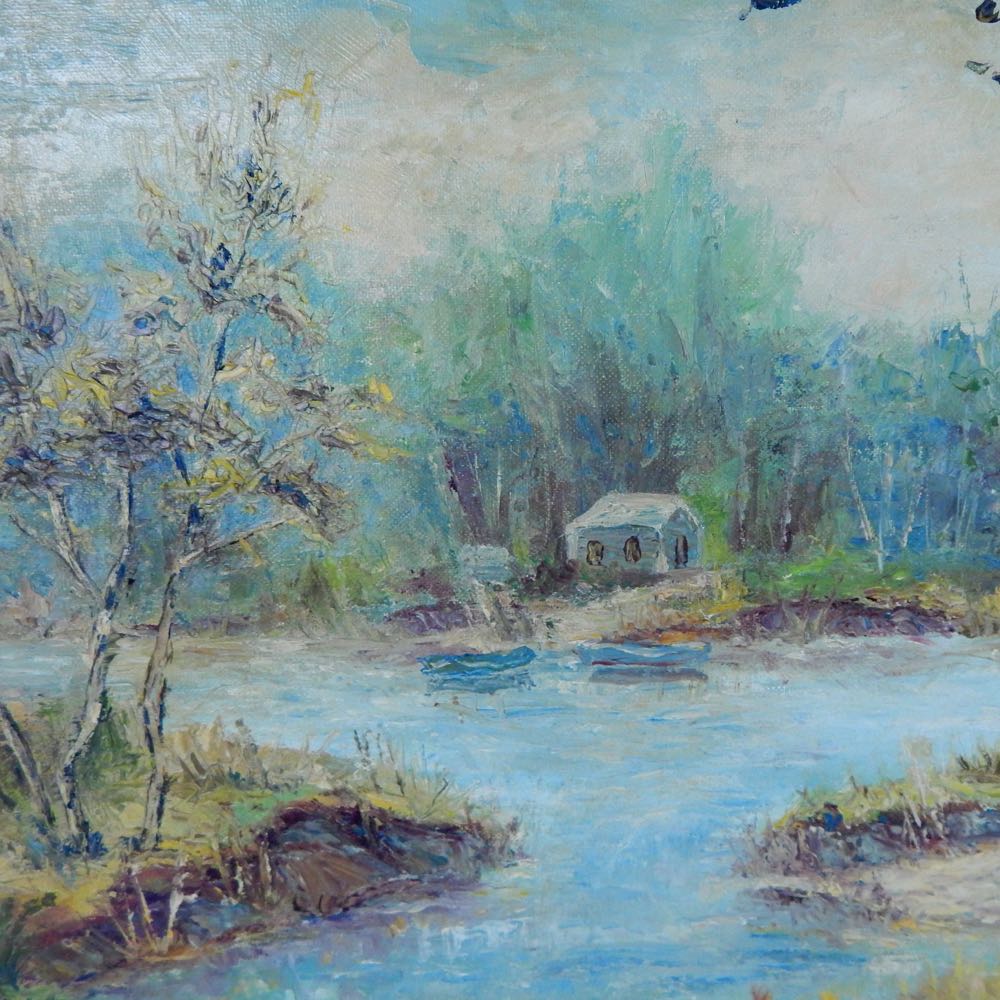 3 Oil on Board Paintings By Briggs & 1 By Chiles