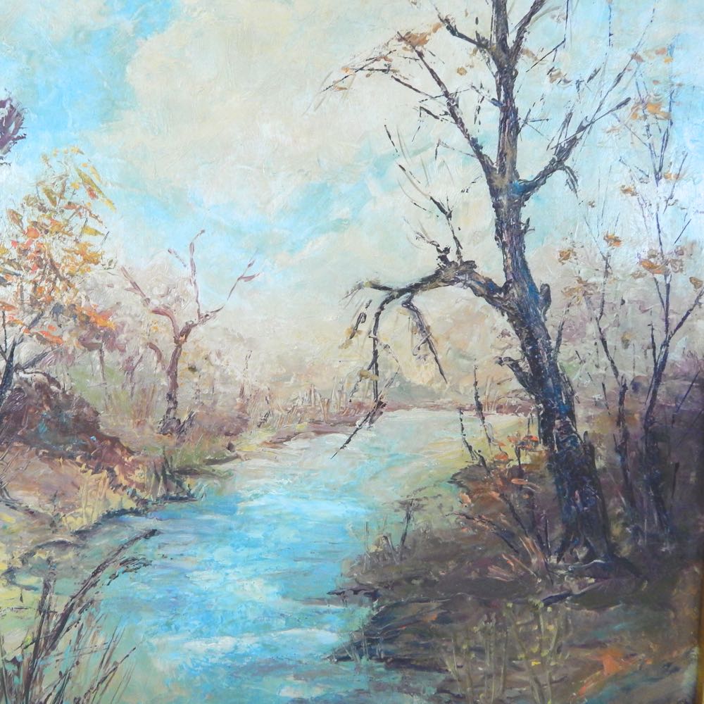 3 Oil on Board Paintings By Briggs & 1 By Chiles