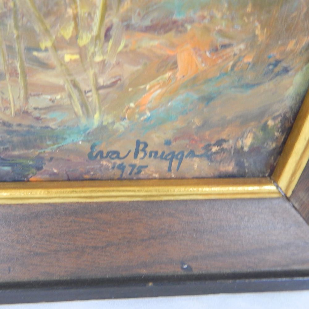 3 Oil on Board Paintings By Briggs & 1 By Chiles