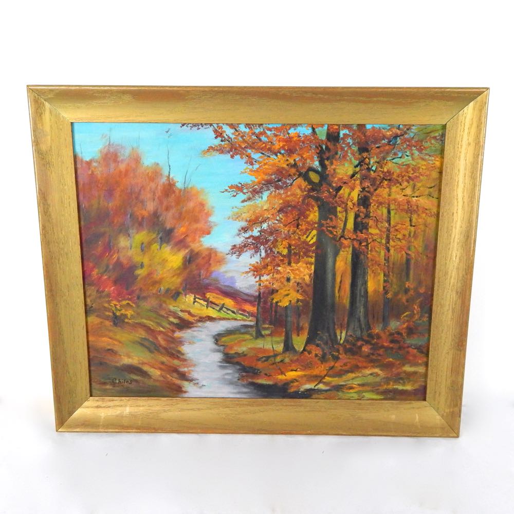 3 Oil on Board Paintings By Briggs & 1 By Chiles