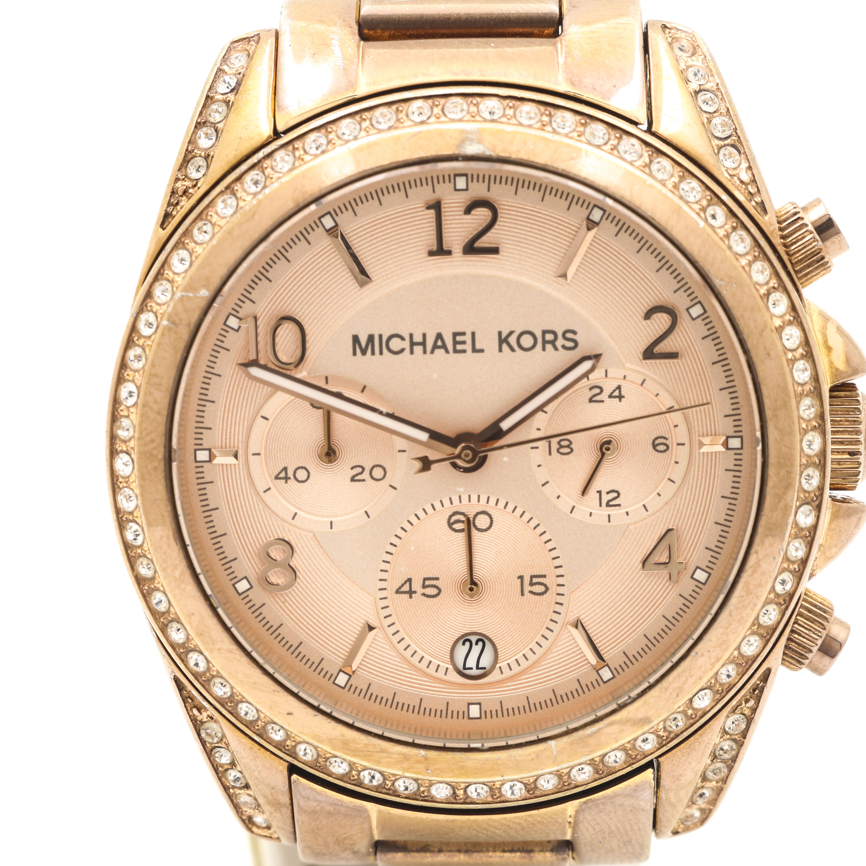 Michael Kors Rose Gold Tone Stainless Steel Watch