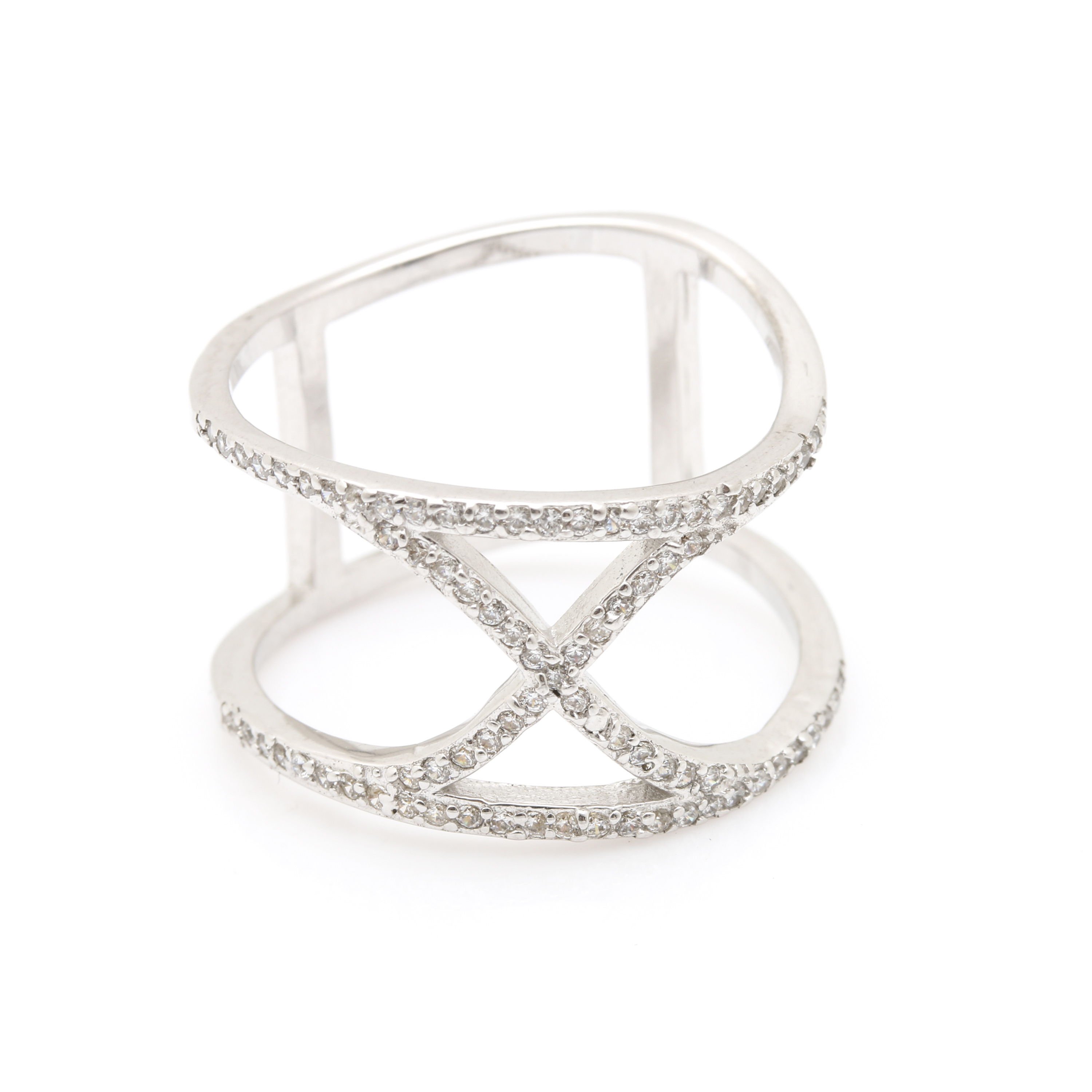 Sterling Silver Cubic Zirconia and Black Onyx Ring and Necklaces