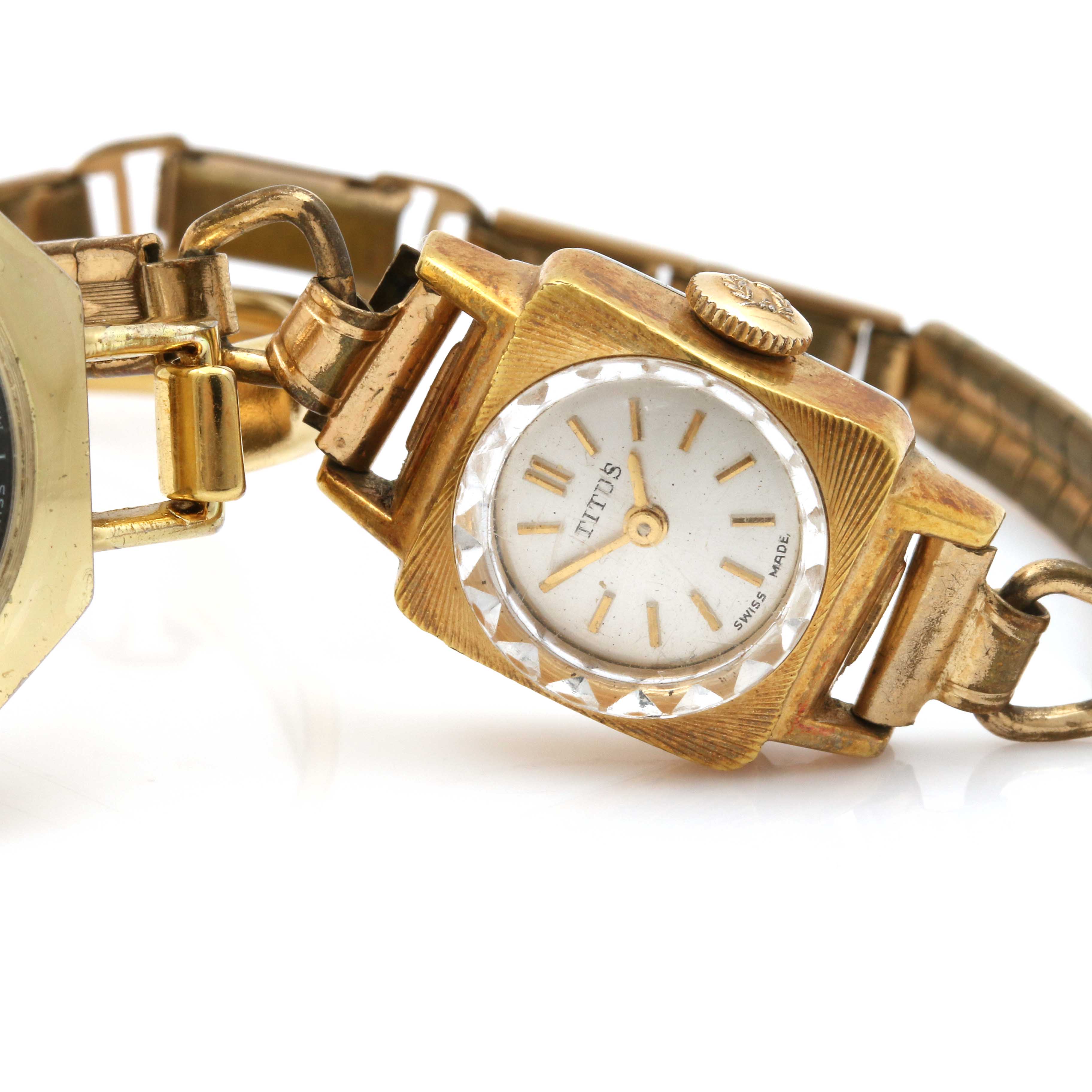 Solvil et Titus and Diantus Gold Tone Watches