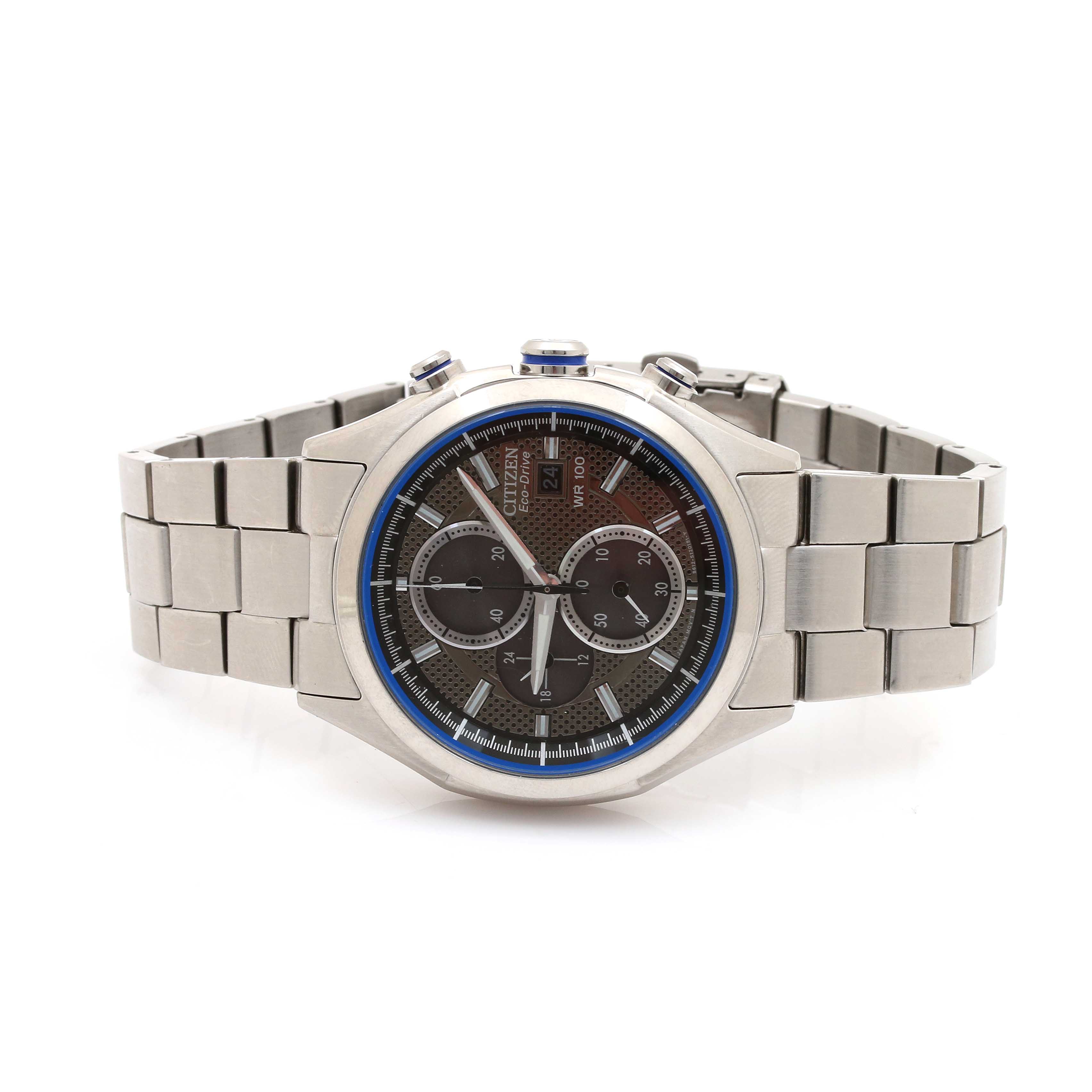 Citizen Eco-Drive Stainless Steel Chronograph Watch