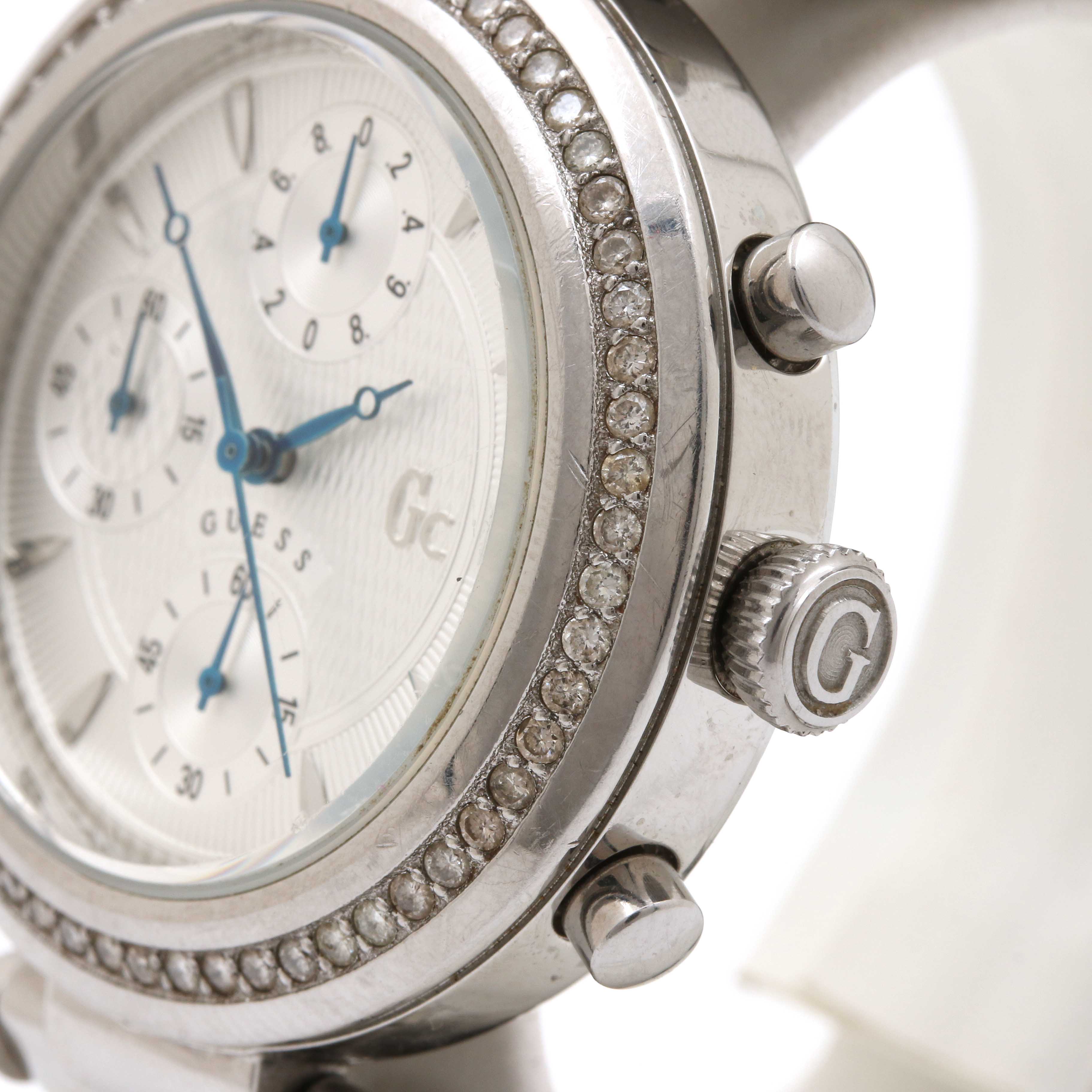 Guess Stainless Steel Diamond Watch