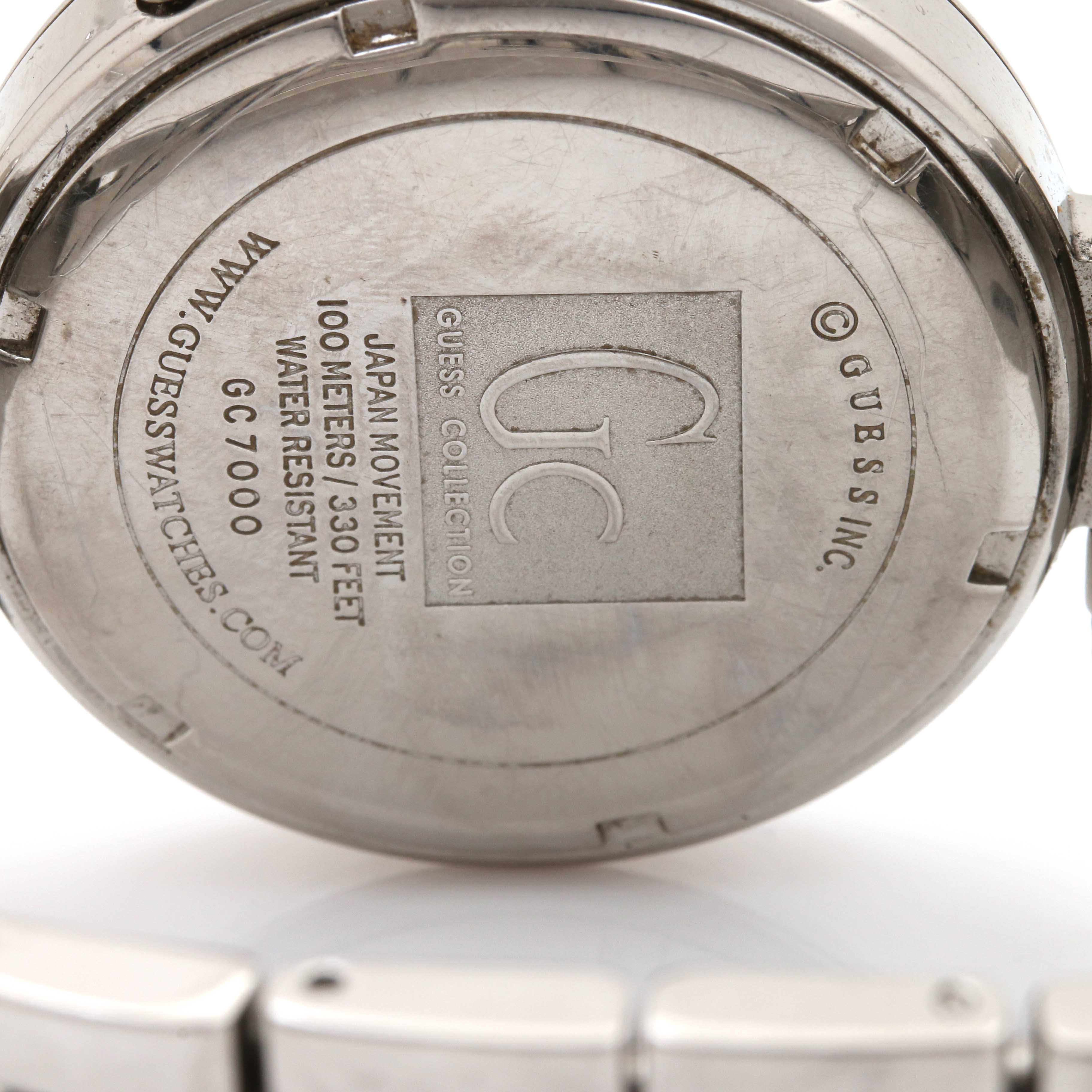 Guess Stainless Steel Diamond Watch